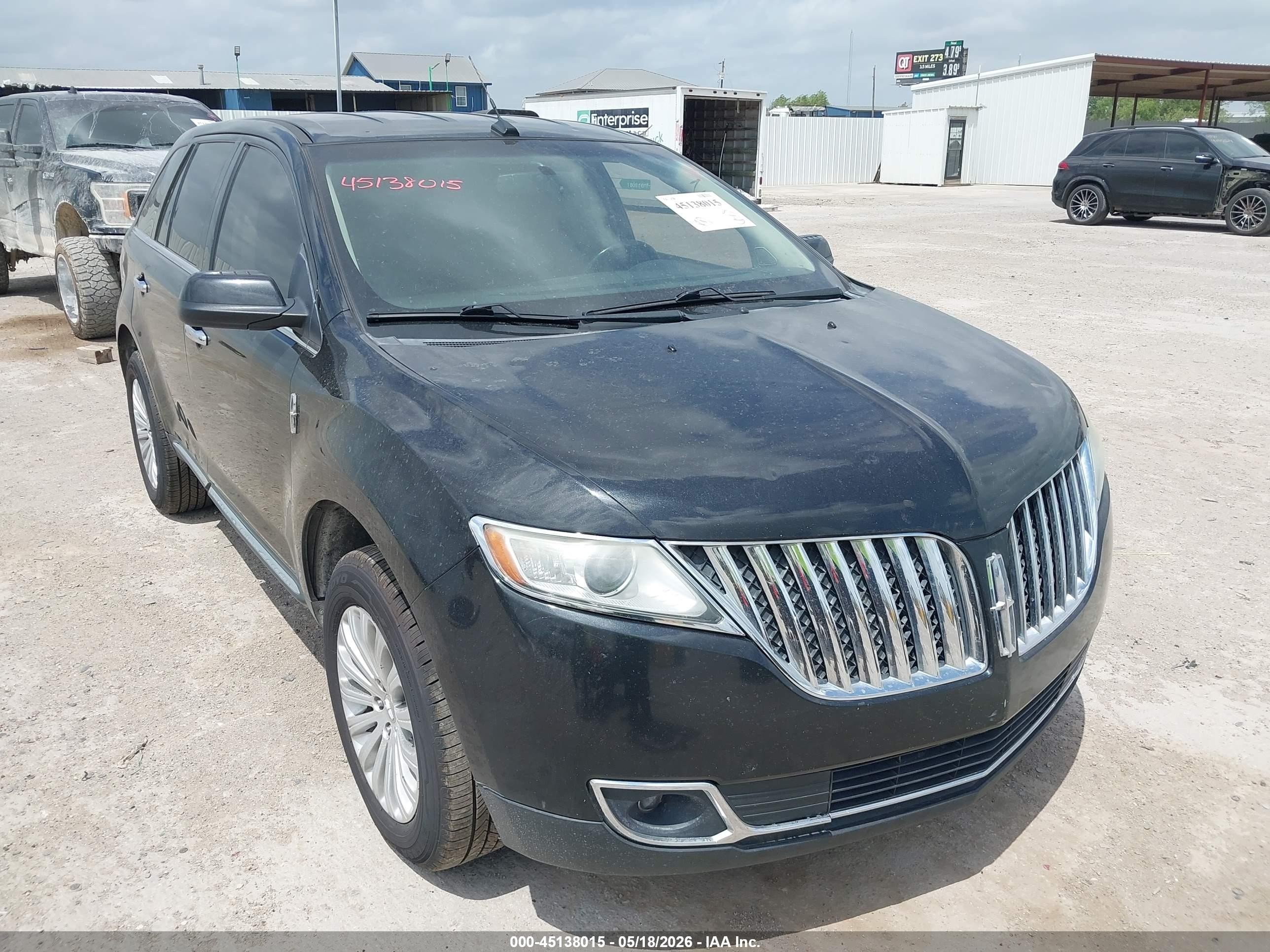 2013 Lincoln Mkx   Black vin: 2LMDJ6JK2DBL05697
