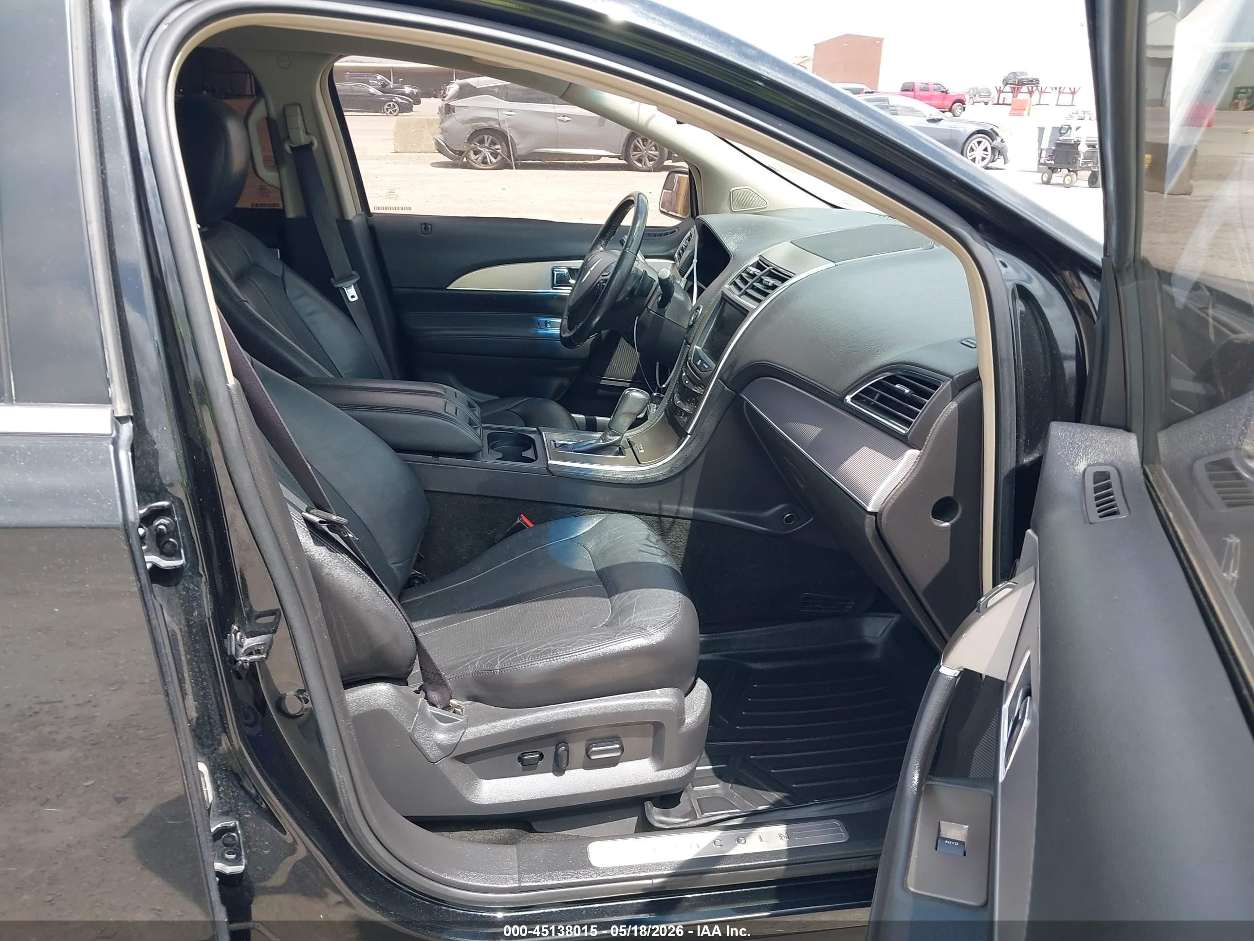 2013 Lincoln Mkx   Черный vin: 2LMDJ6JK2DBL05697