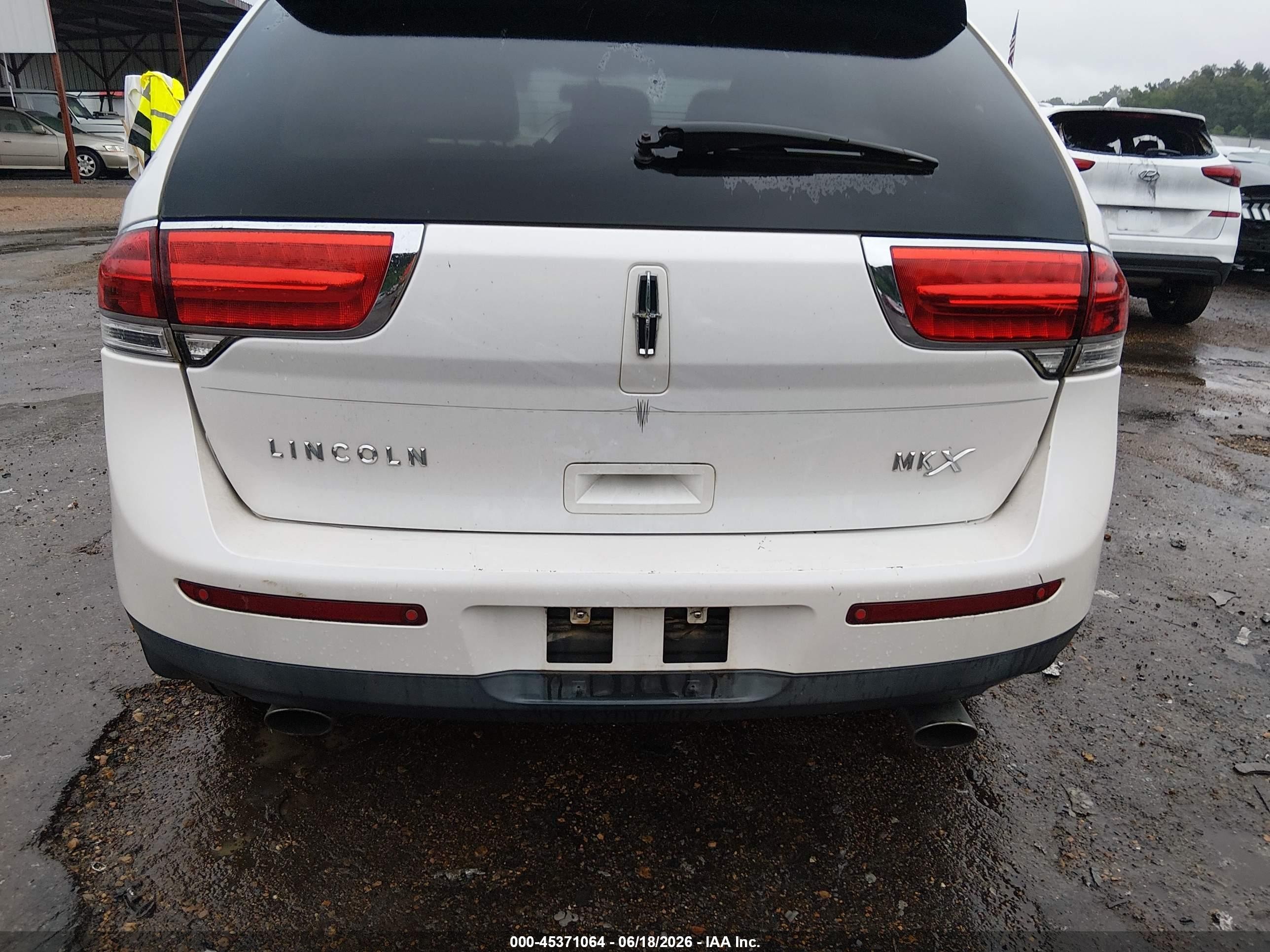 2013 Lincoln Mkx   White vin: 2LMDJ6JK2DBL21561