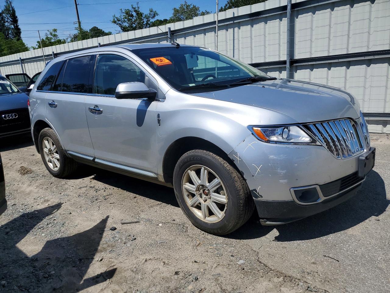 2013 Lincoln Mkx Серебряный vin: 2LMDJ6JK2DBL33595