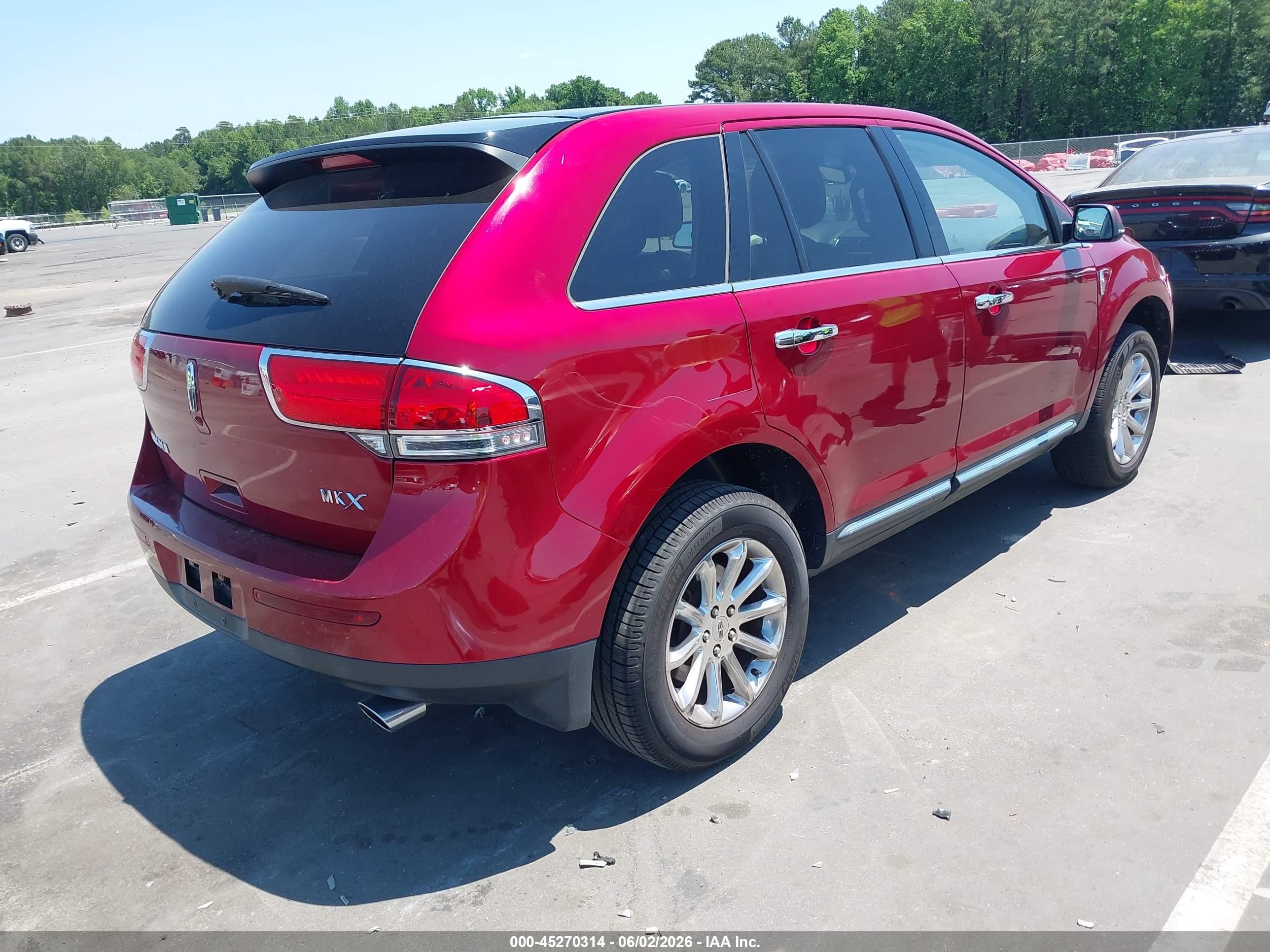 2013 Lincoln Mkx   Red vin: 2LMDJ6JK2DBL44211