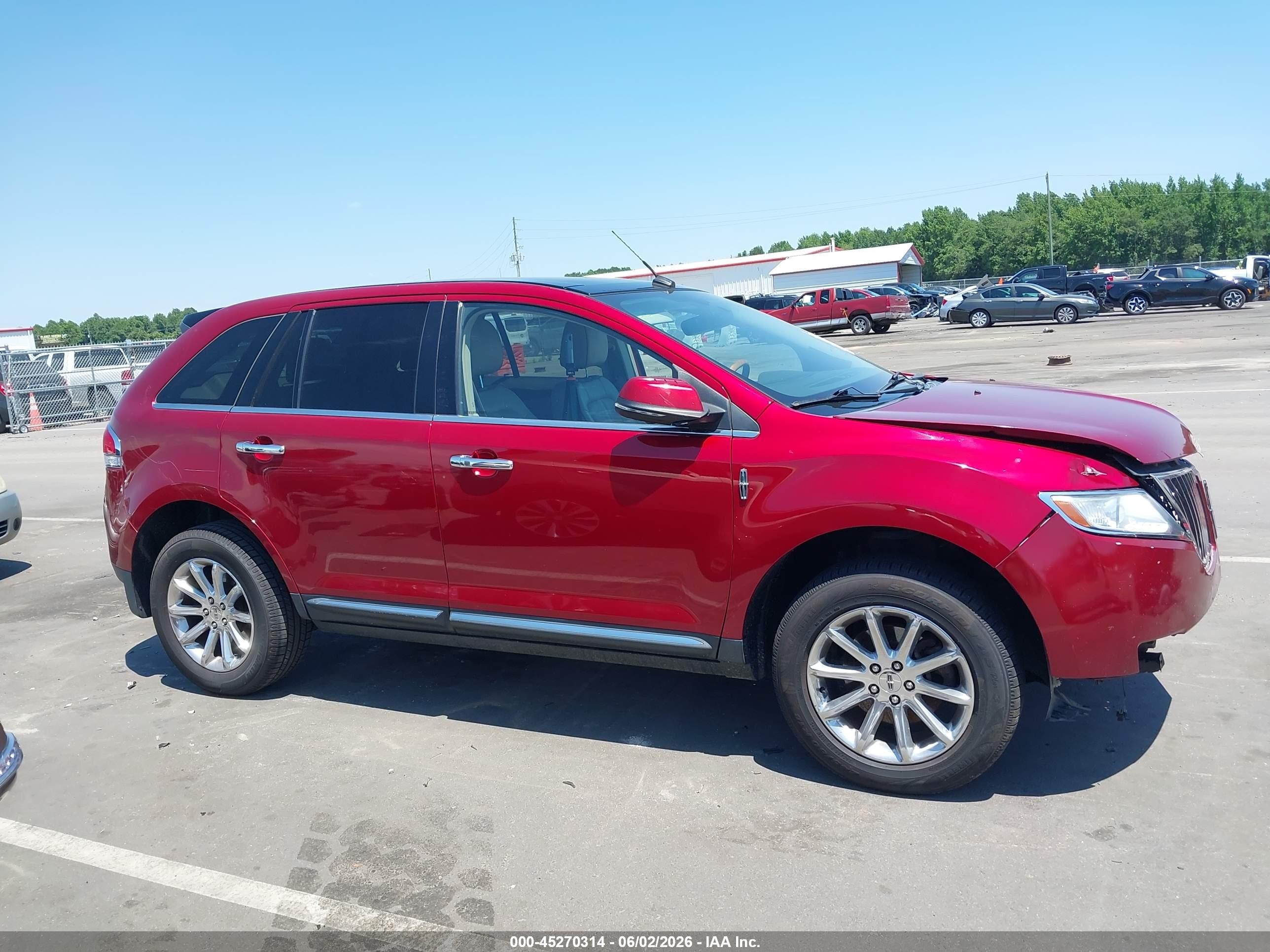 2013 Lincoln Mkx   Red vin: 2LMDJ6JK2DBL44211