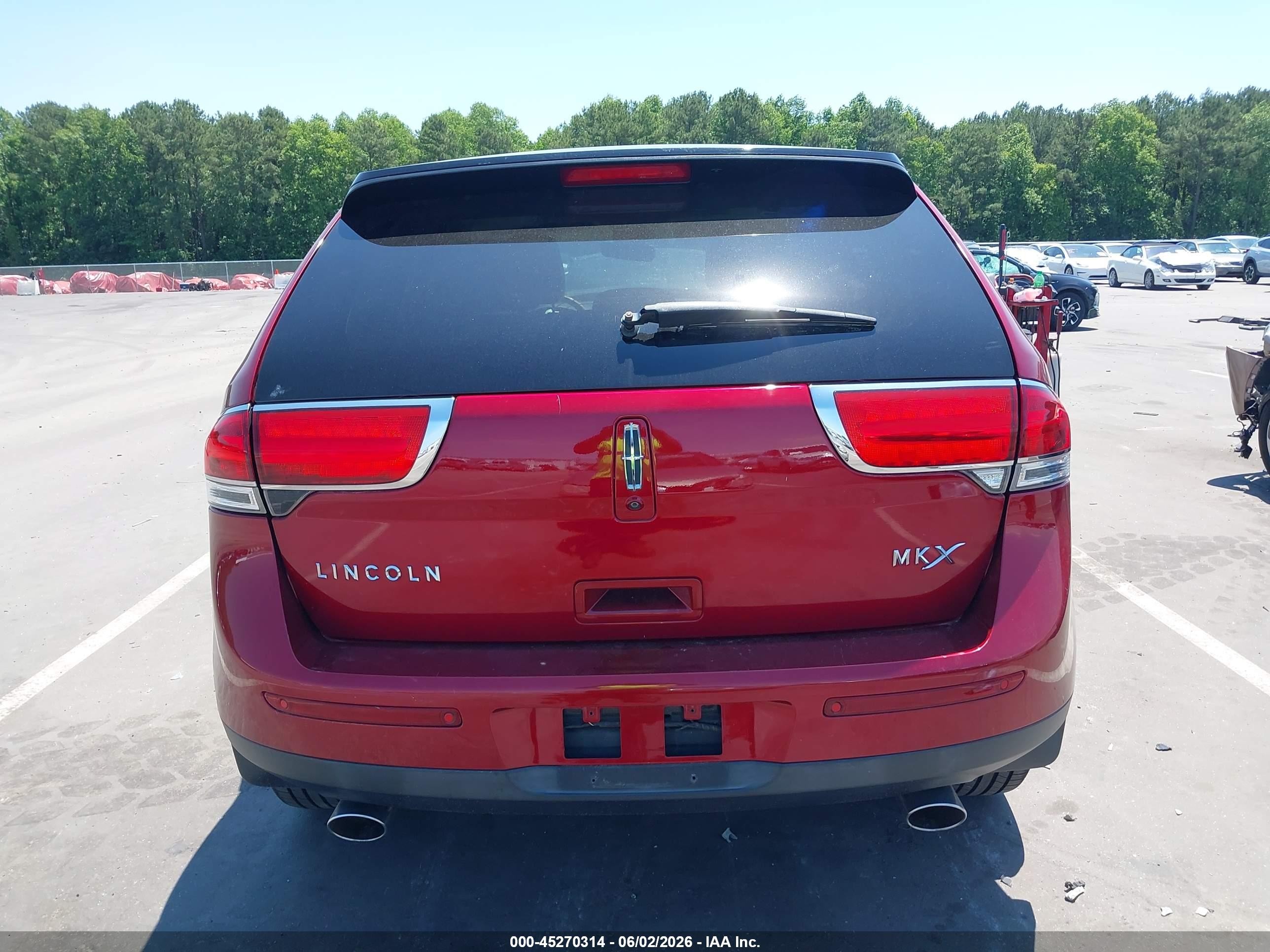 2013 Lincoln Mkx   Red vin: 2LMDJ6JK2DBL44211