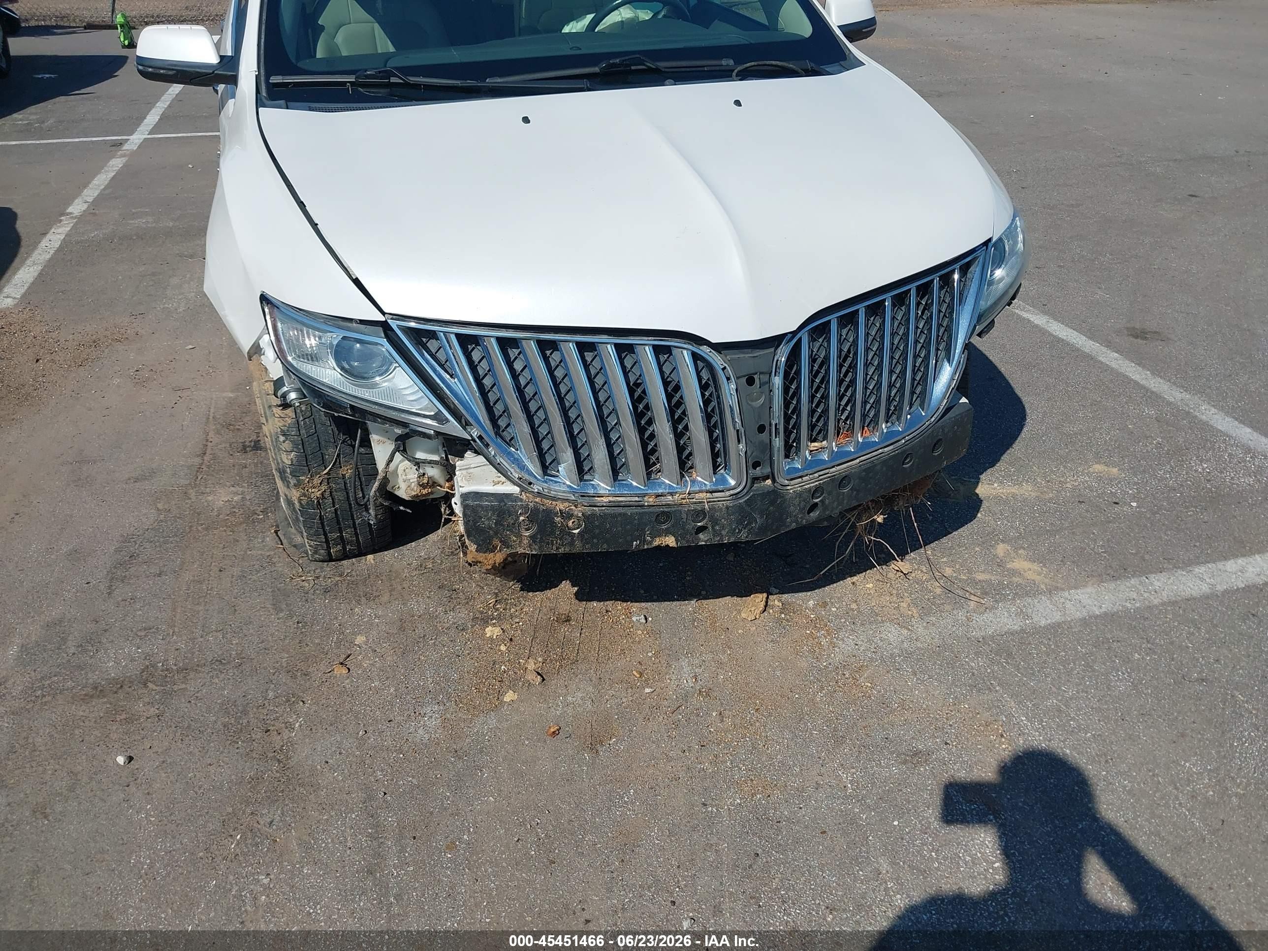2015 Lincoln Mkx   White vin: 2LMDJ6JK2FBL30618