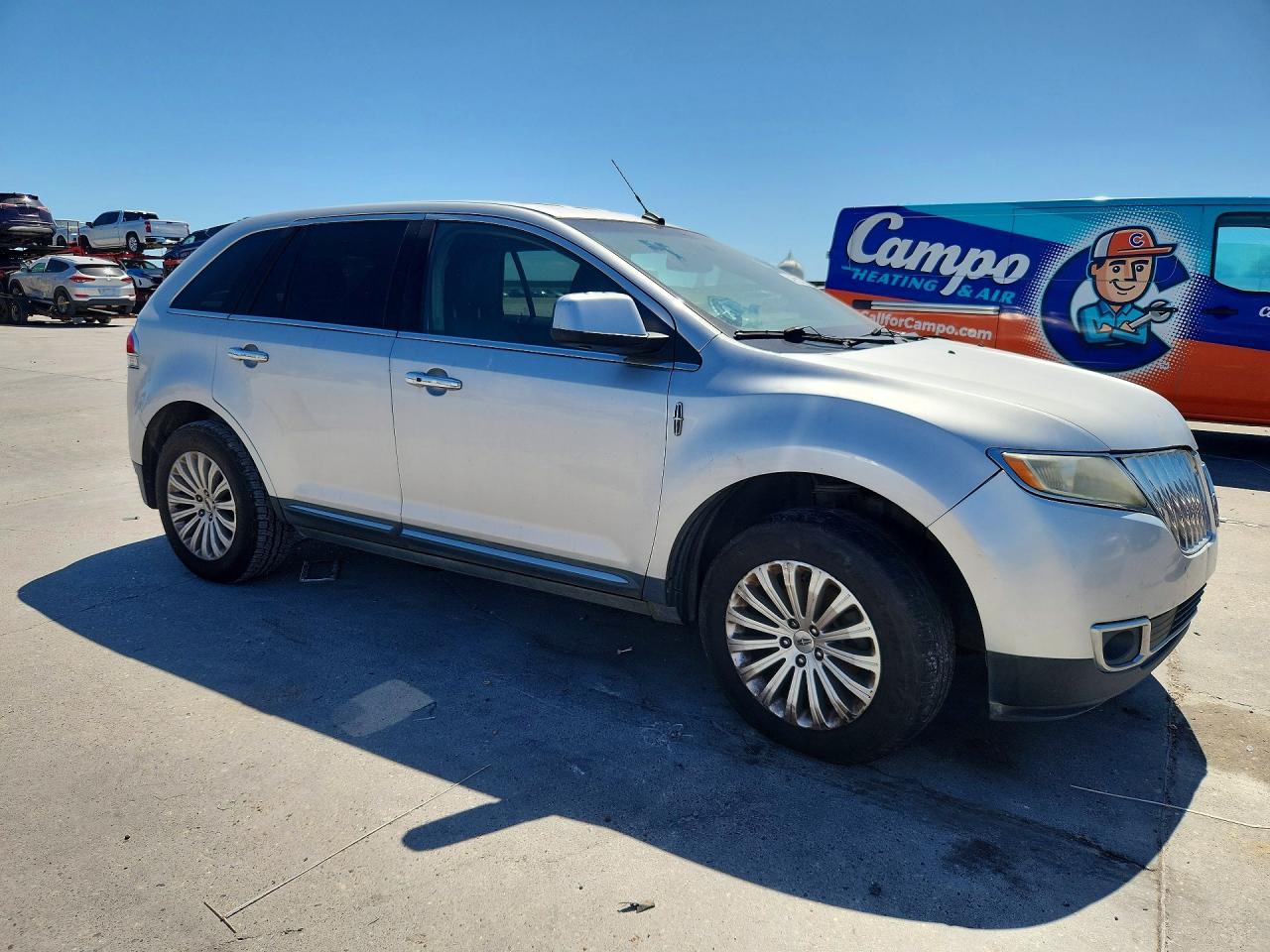 2011 Lincoln Mkx Silver vin: 2LMDJ6JK3BBJ03559