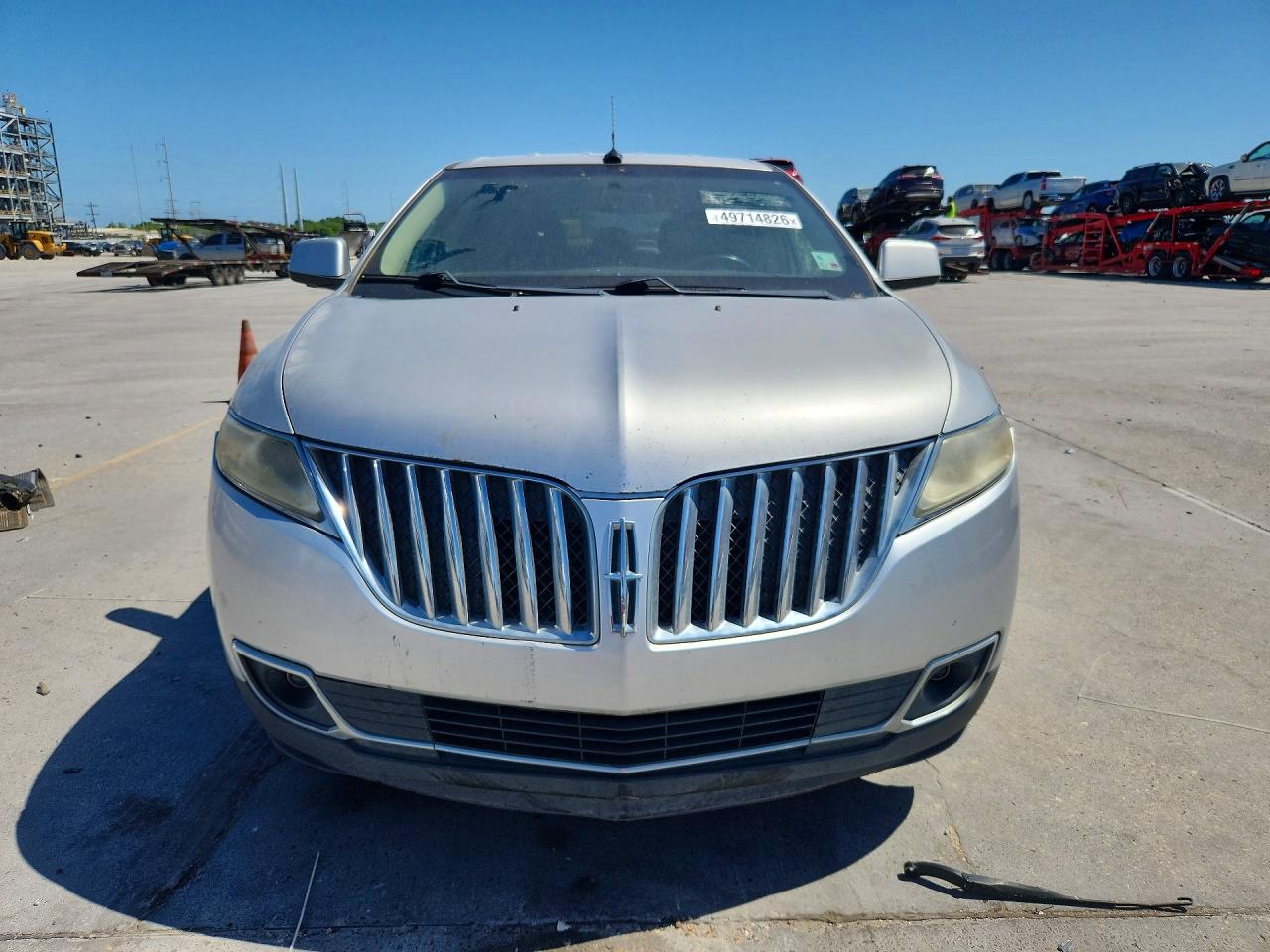 2011 Lincoln Mkx Silver vin: 2LMDJ6JK3BBJ03559