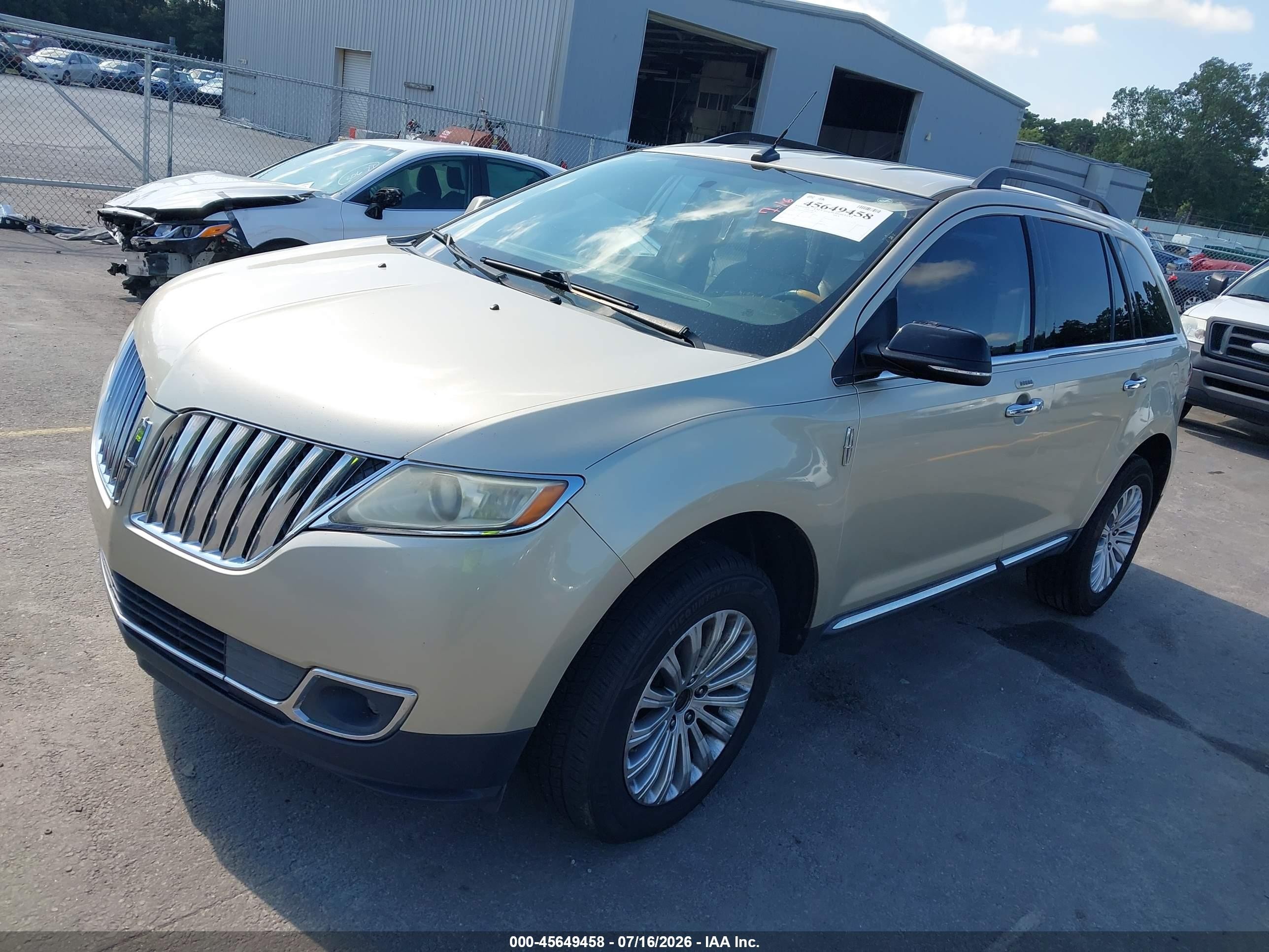2011 Lincoln Mkx   Tan vin: 2LMDJ6JK3BBJ07840