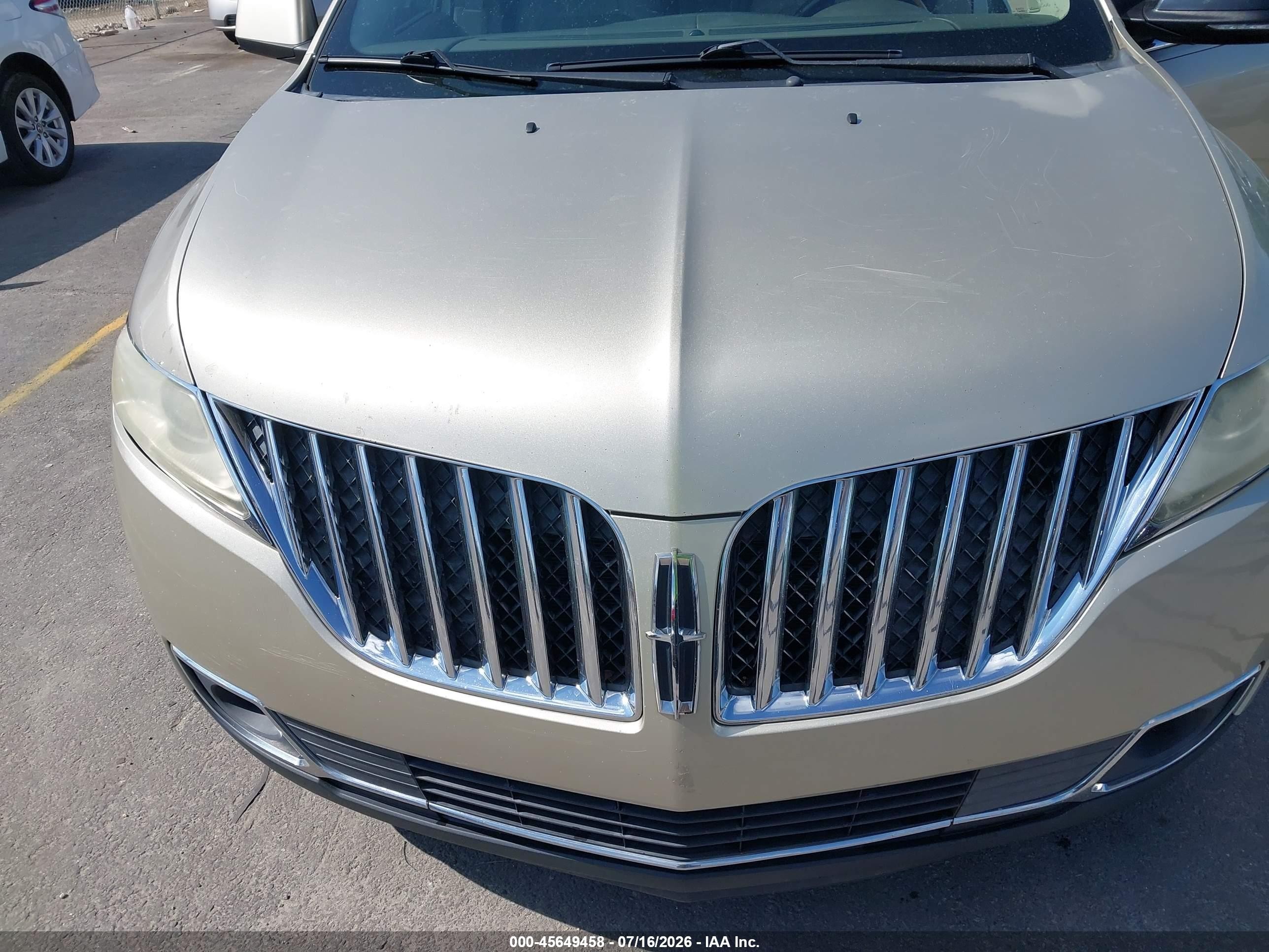 2011 Lincoln Mkx   Tan vin: 2LMDJ6JK3BBJ07840