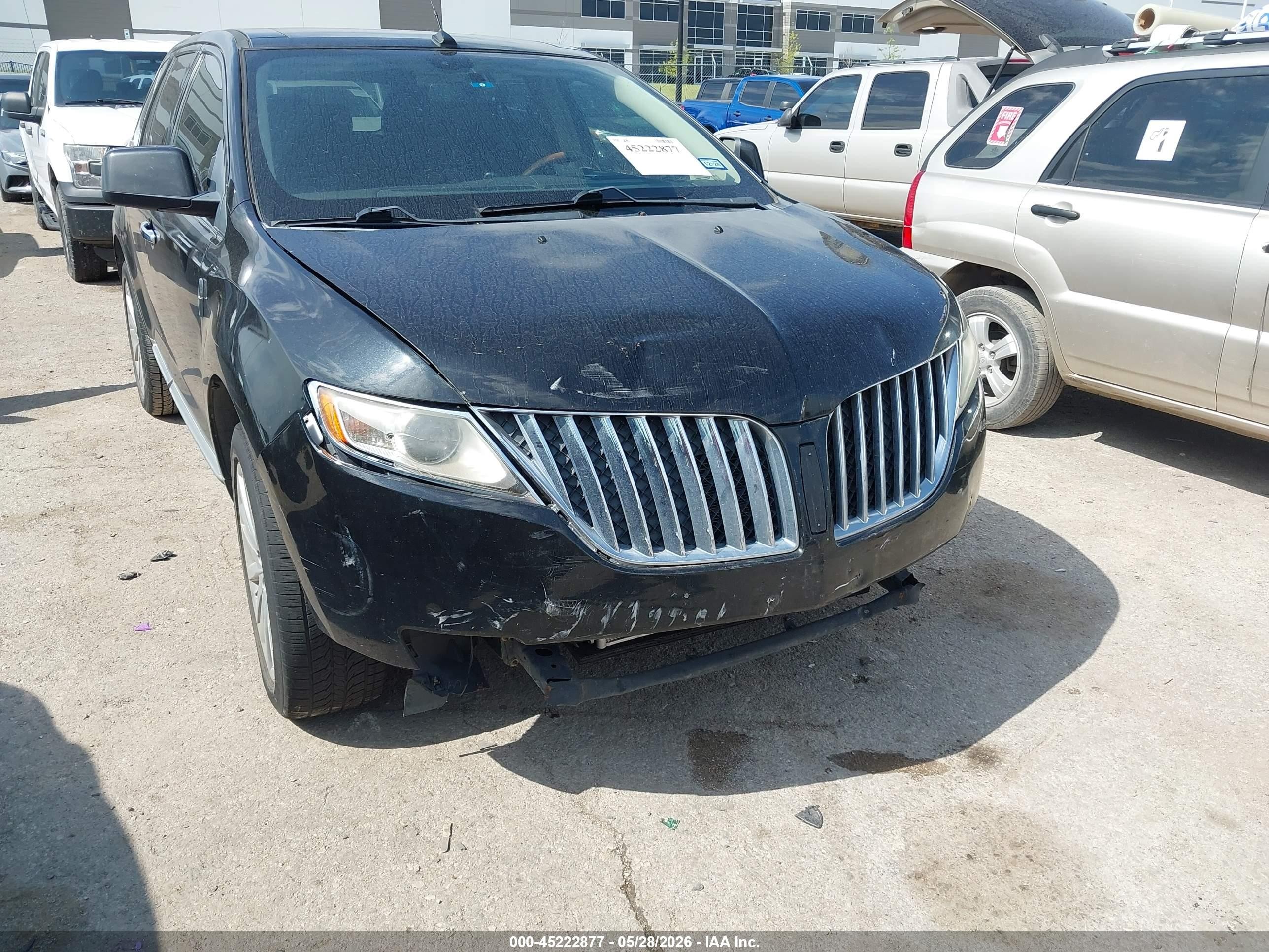 2011 Lincoln Mkx Black vin: 2LMDJ6JK3BBJ10995