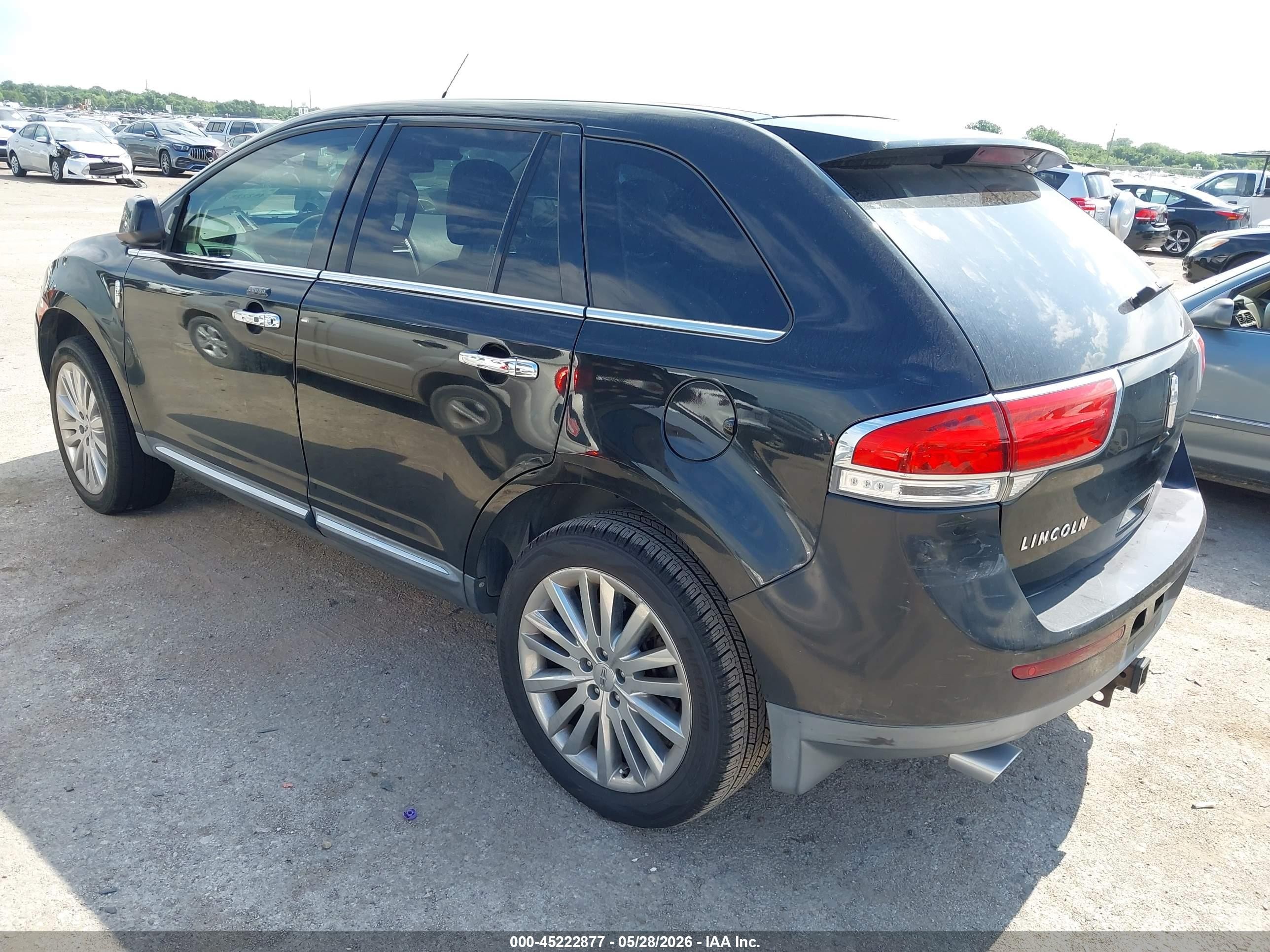 2011 Lincoln Mkx Black vin: 2LMDJ6JK3BBJ10995