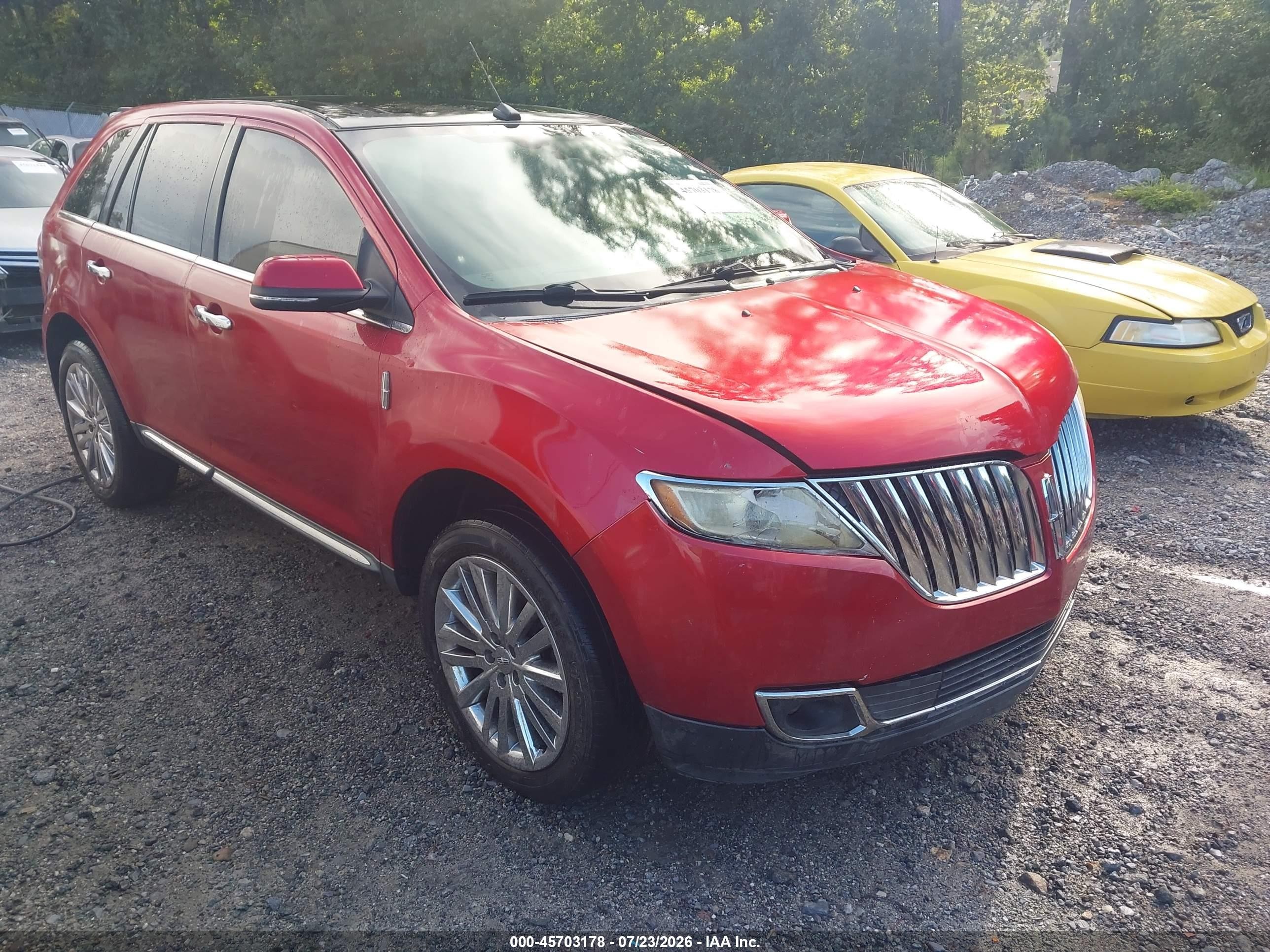 2011 Lincoln Mkx   Red vin: 2LMDJ6JK3BBJ20958