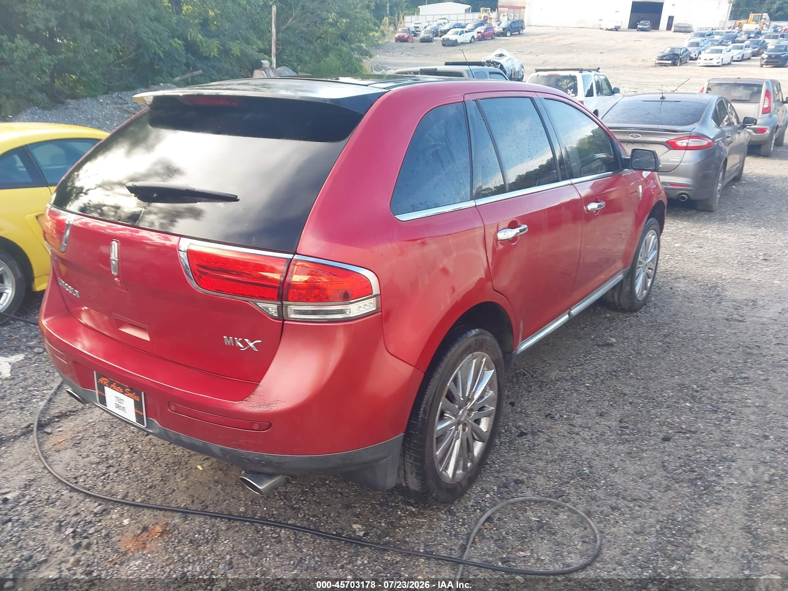 2011 Lincoln Mkx   Red vin: 2LMDJ6JK3BBJ20958