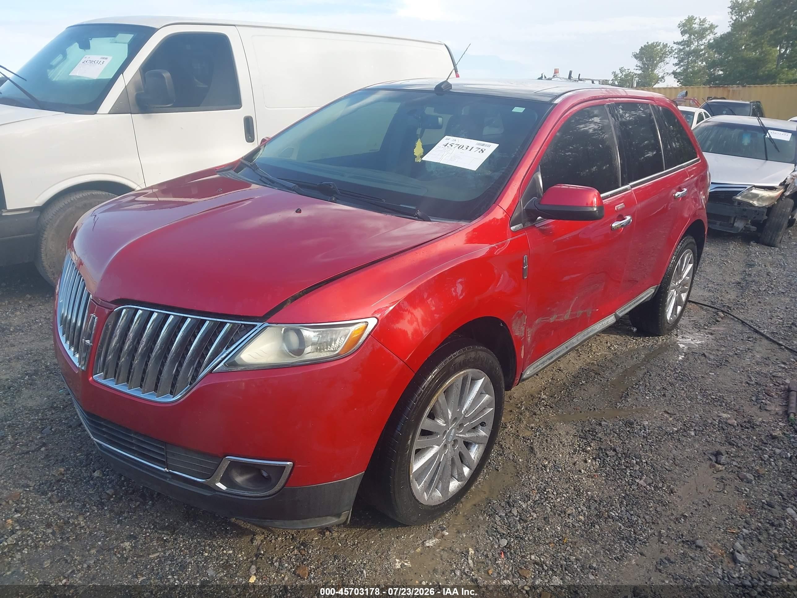2011 Lincoln Mkx   Red vin: 2LMDJ6JK3BBJ20958