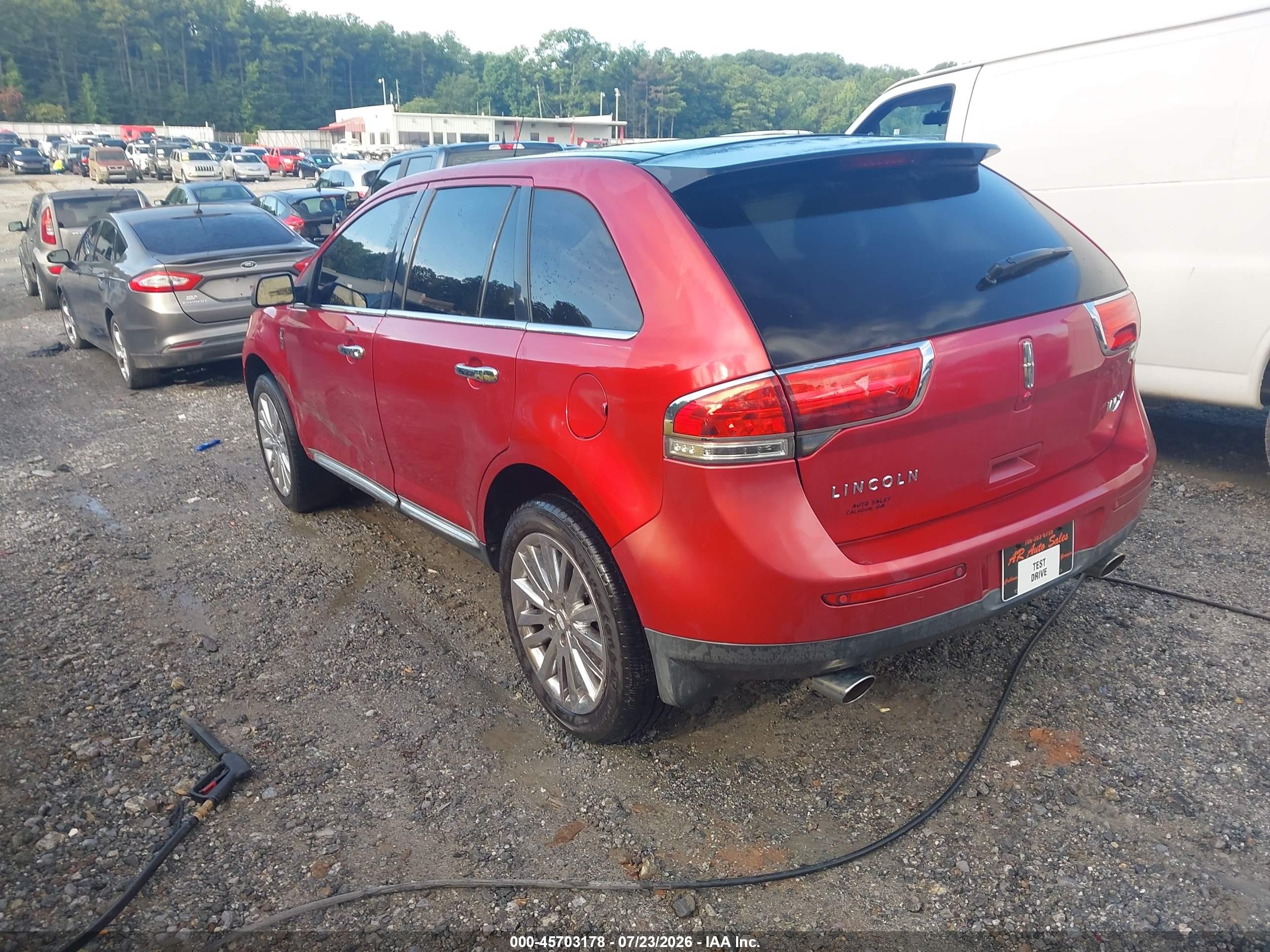 2011 Lincoln Mkx   Red vin: 2LMDJ6JK3BBJ20958