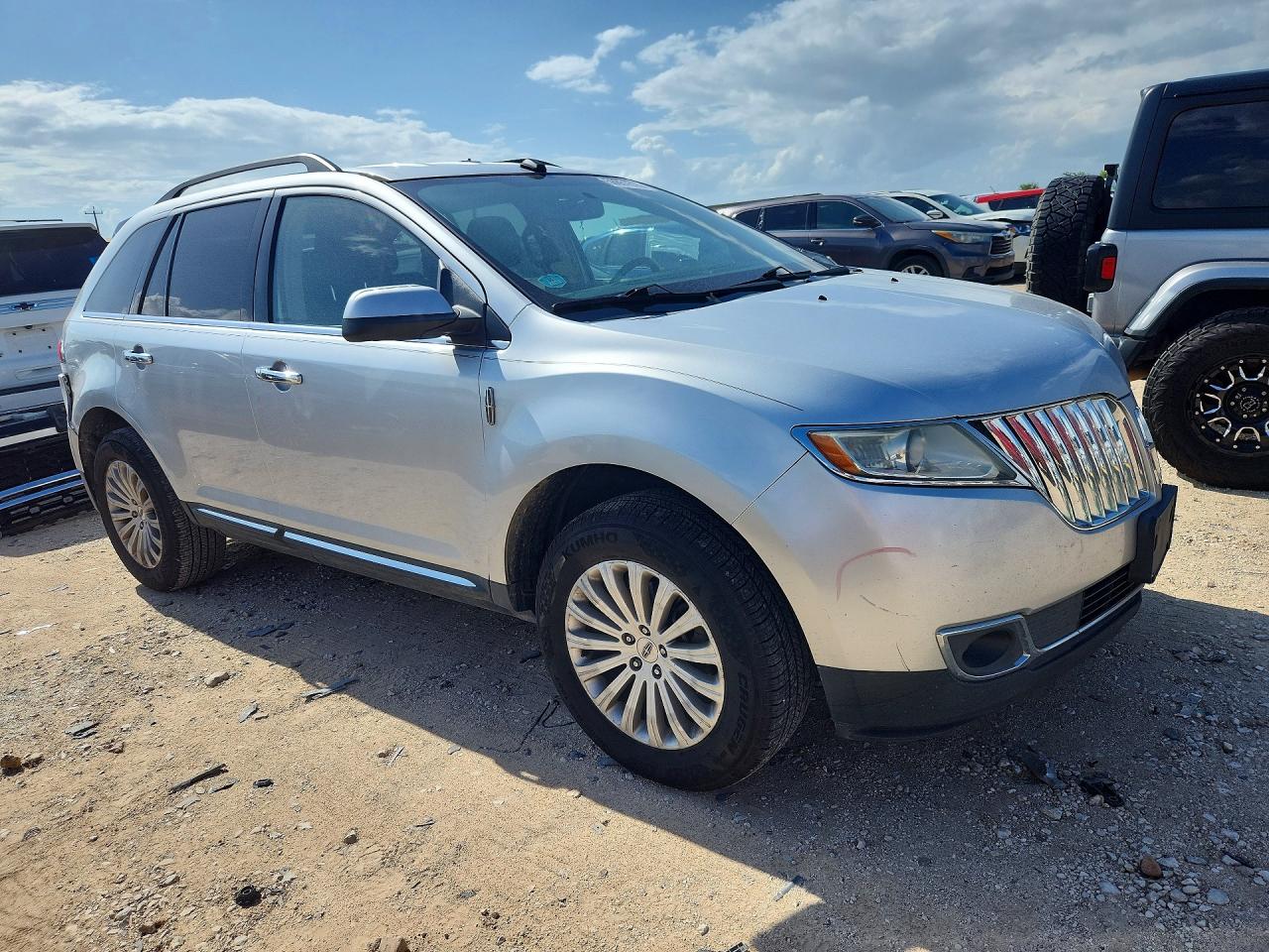 2012 Lincoln Mkx Silver vin: 2LMDJ6JK3CBL12785