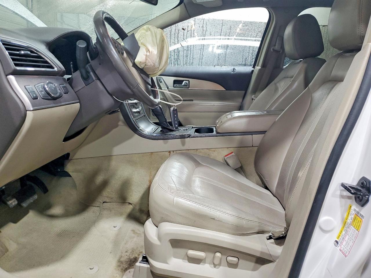 2013 Lincoln Mkx White vin: 2LMDJ6JK3DBL13145