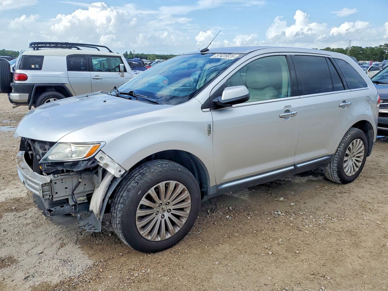 2013 Lincoln Mkx Silver vin: 2LMDJ6JK3DBL17311