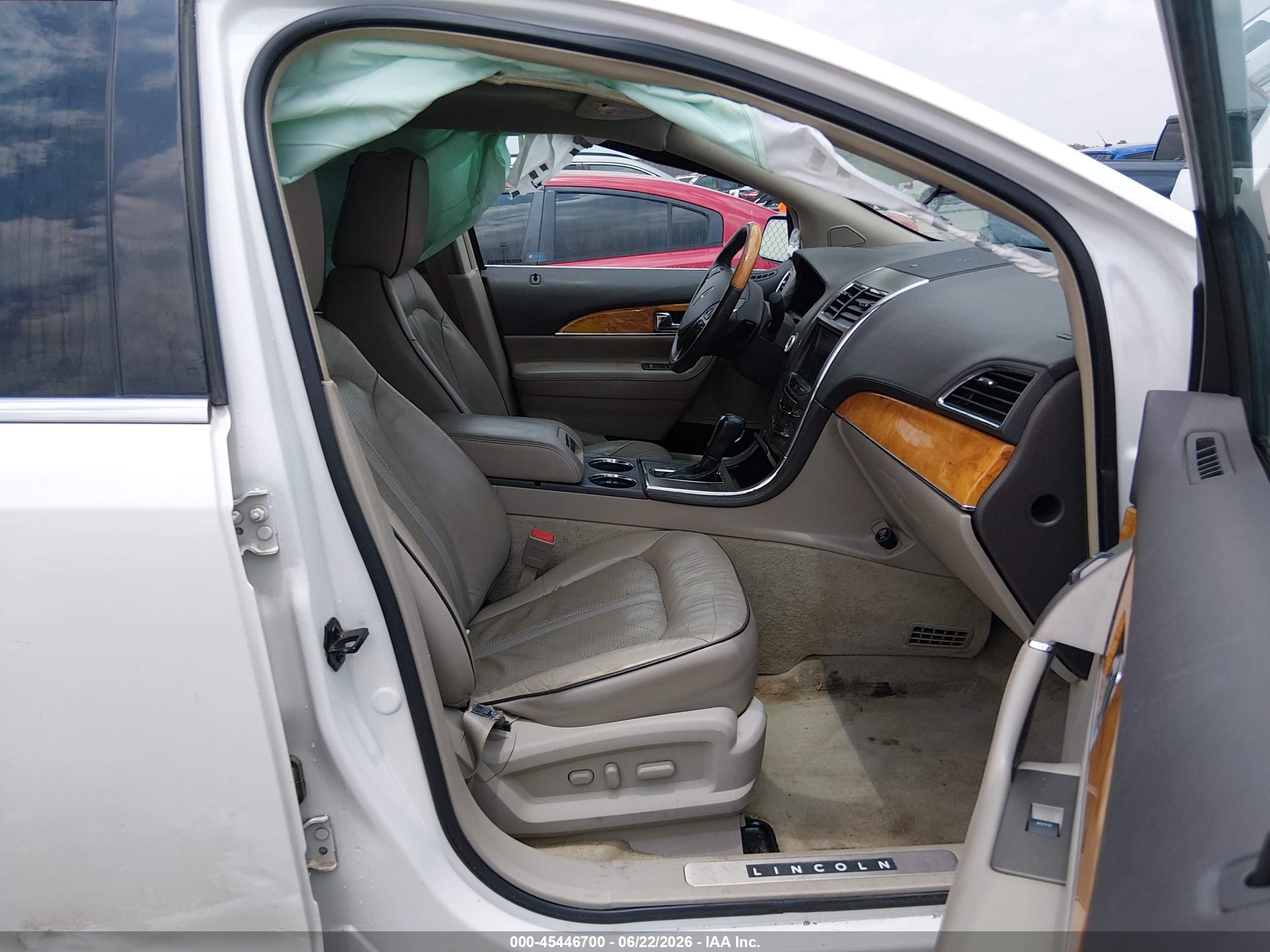 2013 Lincoln Mkx   White vin: 2LMDJ6JK3DBL43553