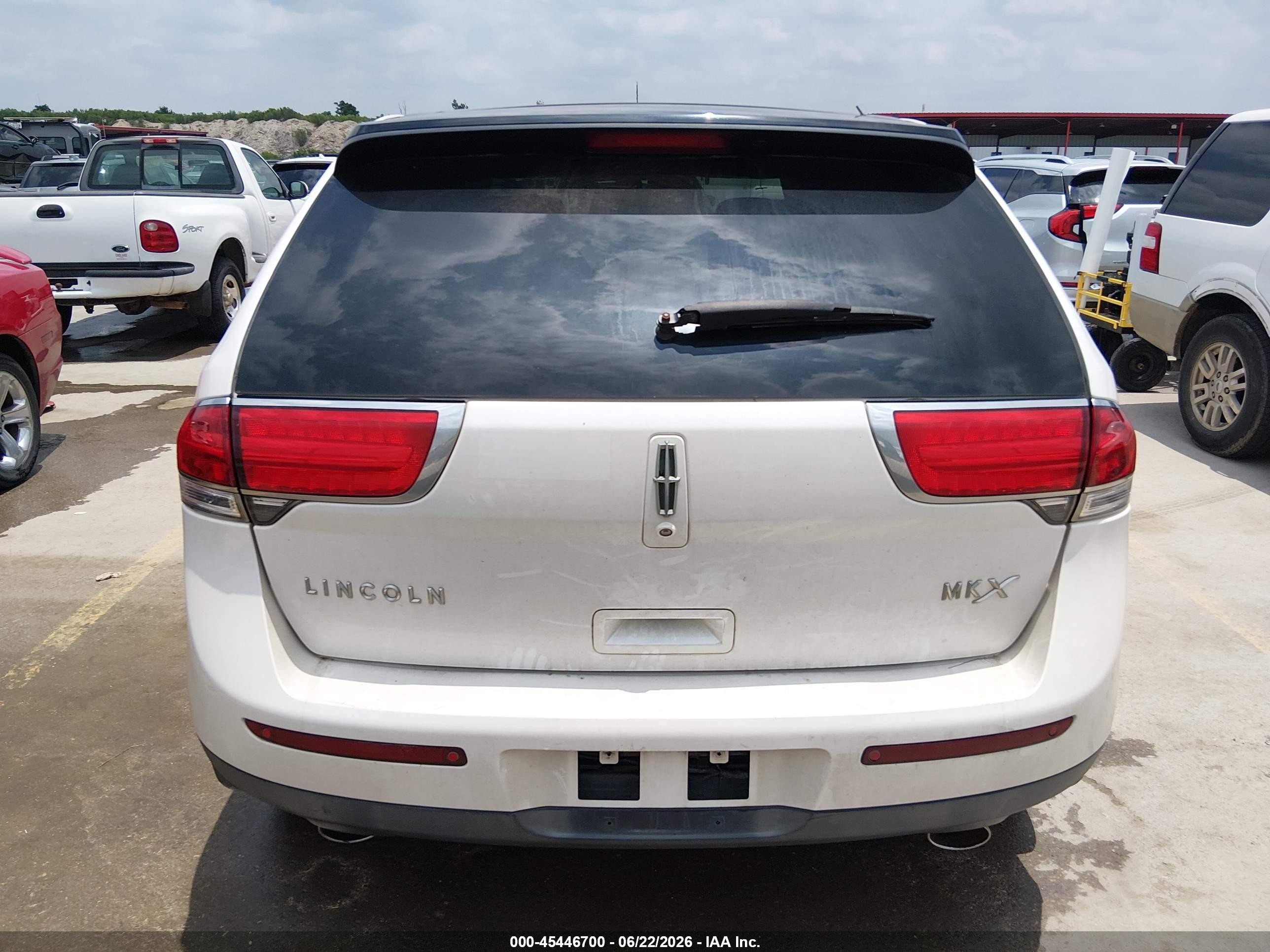 2013 Lincoln Mkx   White vin: 2LMDJ6JK3DBL43553