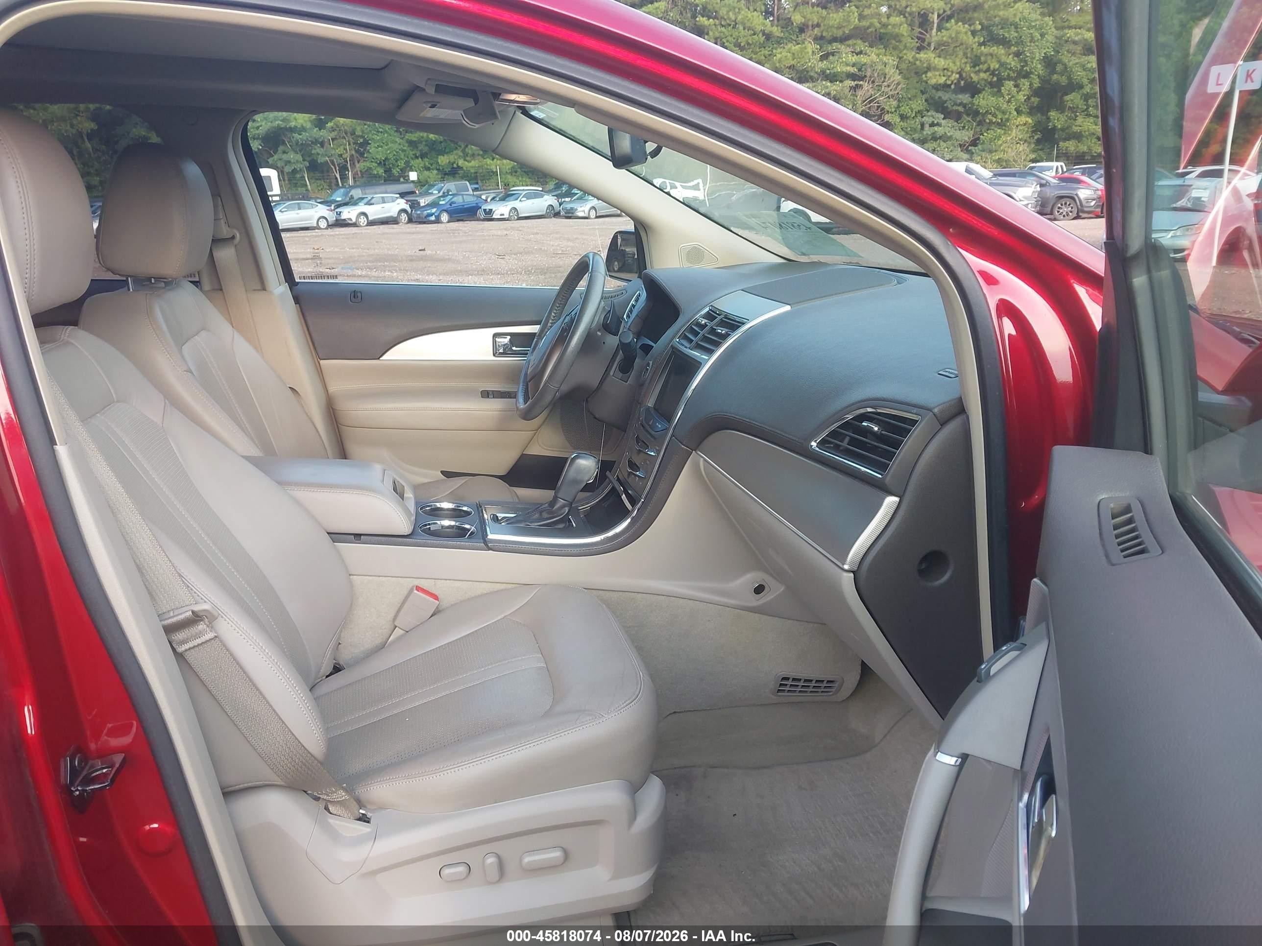 2013 Lincoln Mkx   Red vin: 2LMDJ6JK3DBL48851