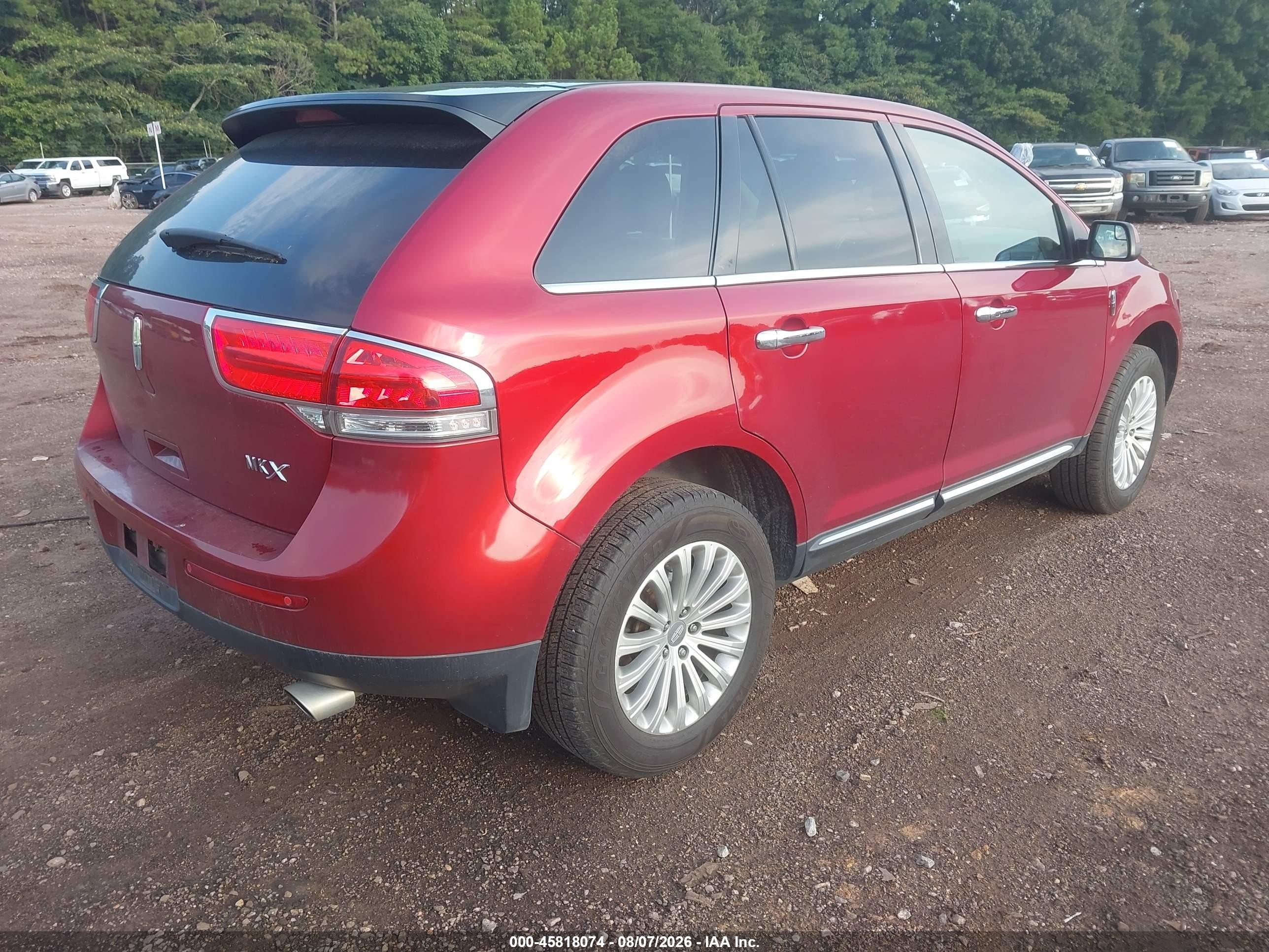 2013 Lincoln Mkx   Red vin: 2LMDJ6JK3DBL48851