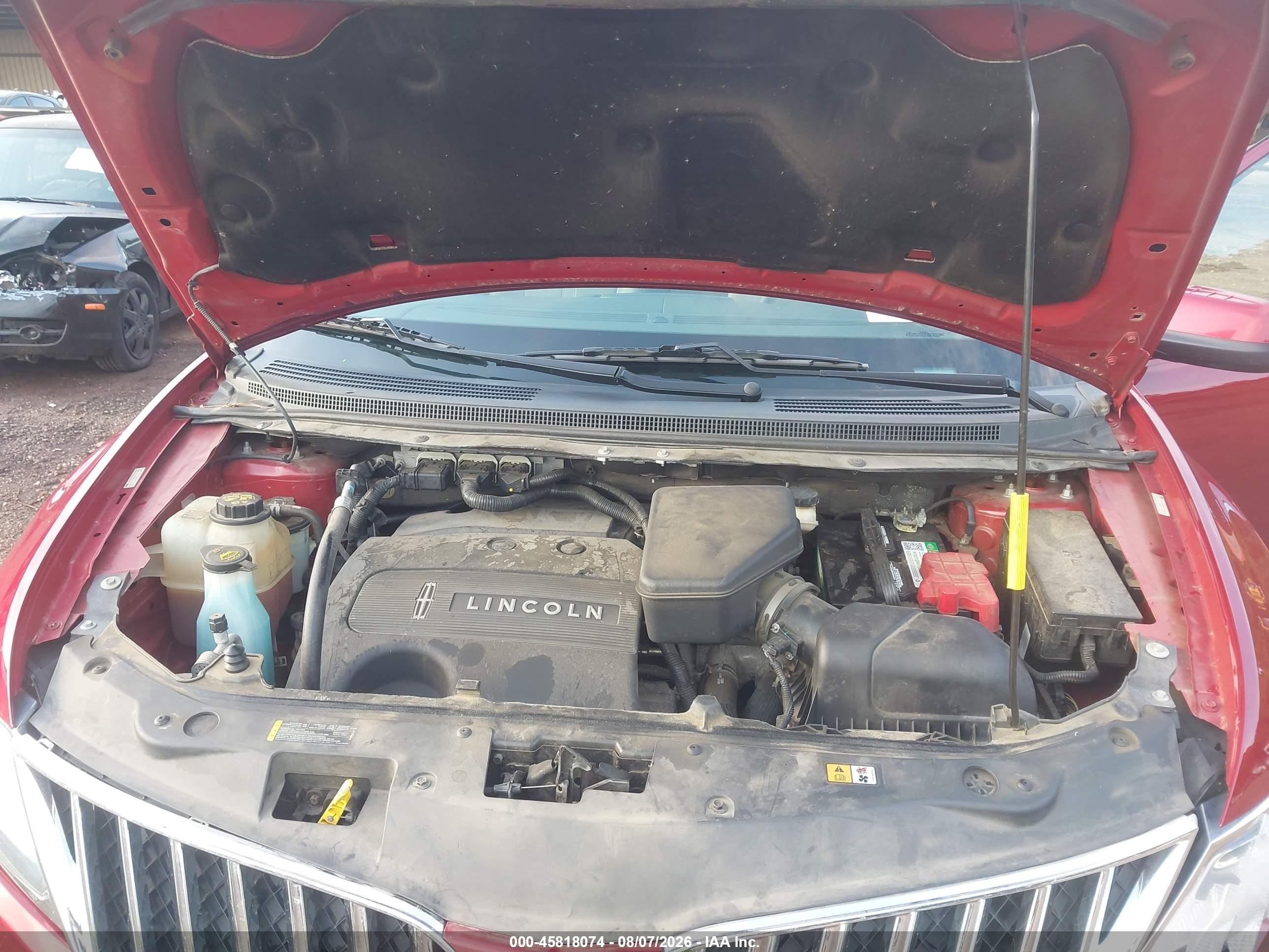 2013 Lincoln Mkx   Red vin: 2LMDJ6JK3DBL48851