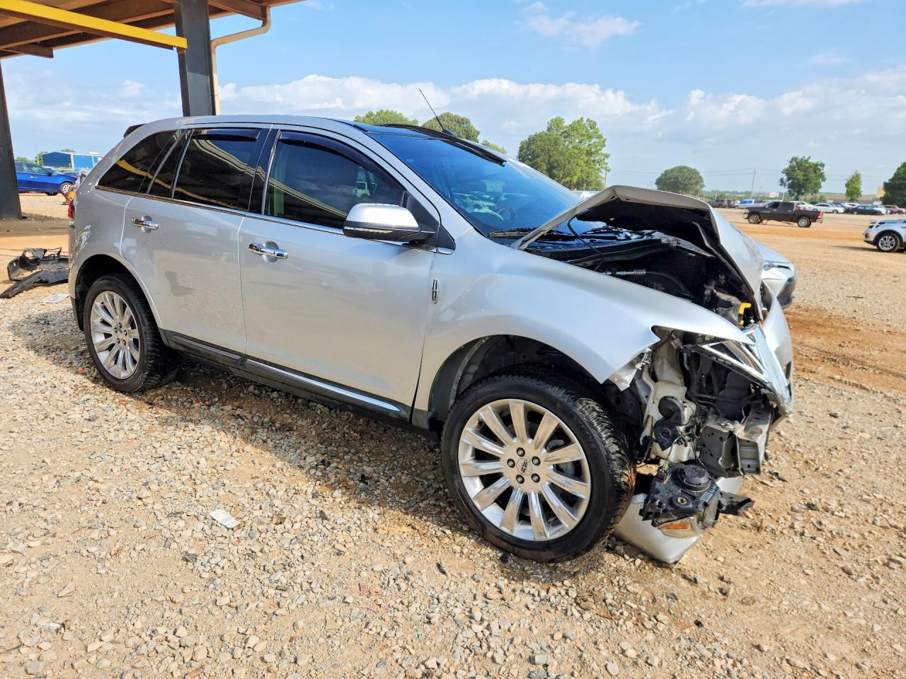 2014 Lincoln Mkx Silver vin: 2LMDJ6JK3EBL16306