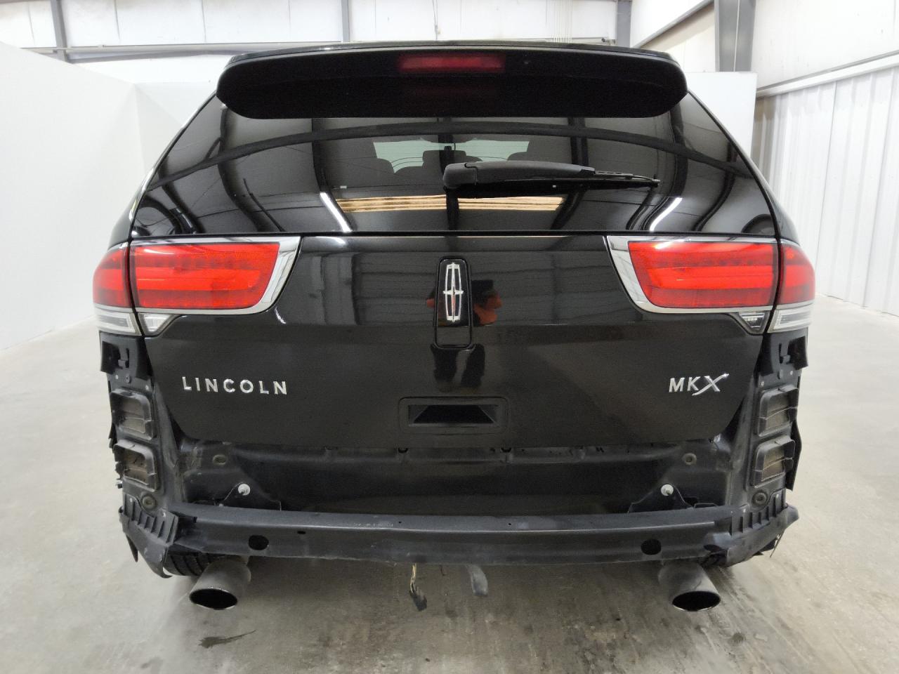 2014 Lincoln Mkx Black vin: 2LMDJ6JK3EBL18007 Damage: Rear Bumper/Cover, Missing, Replacement Required