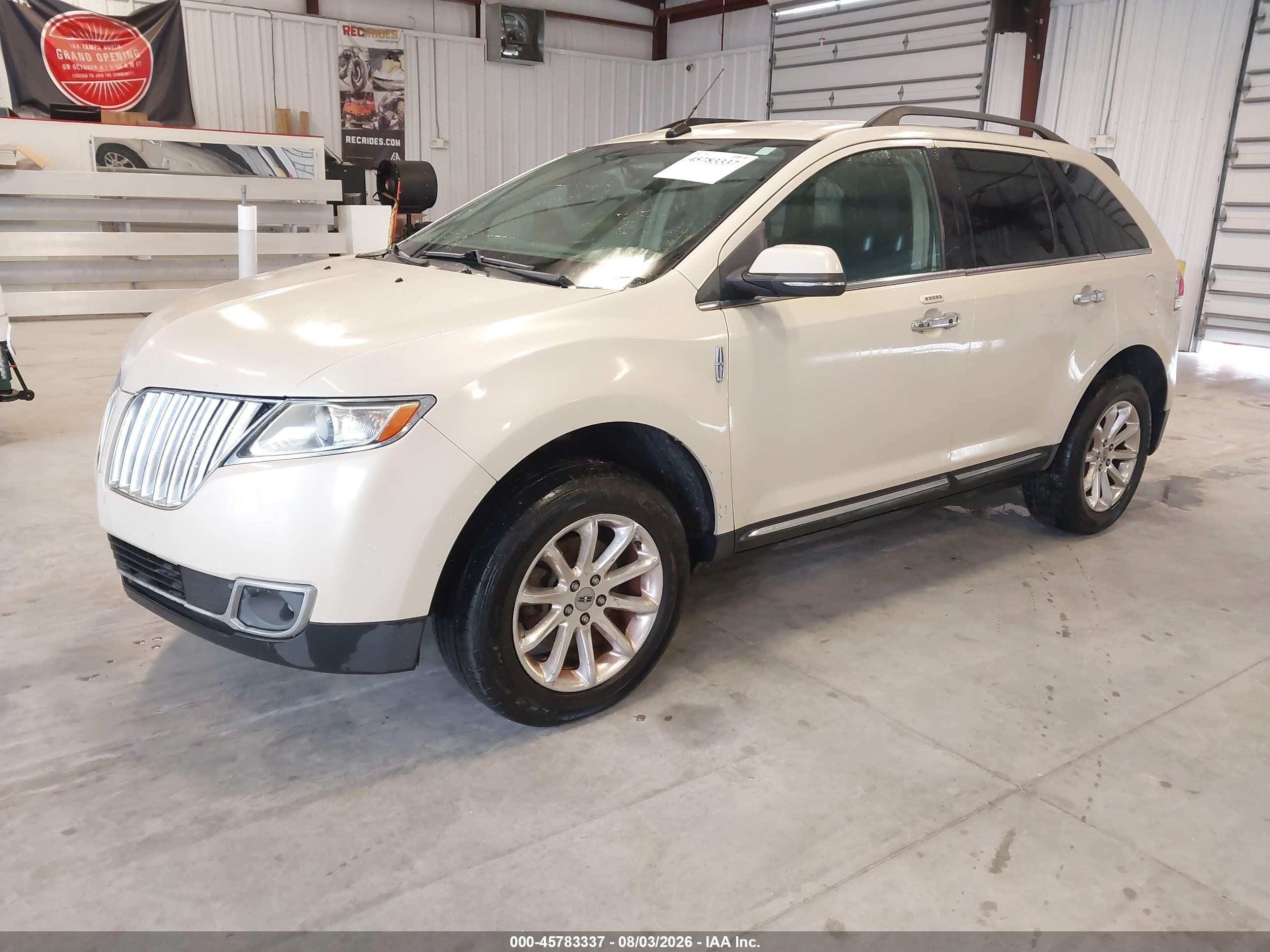 2014 Lincoln Mkx   White vin: 2LMDJ6JK3EBL19951