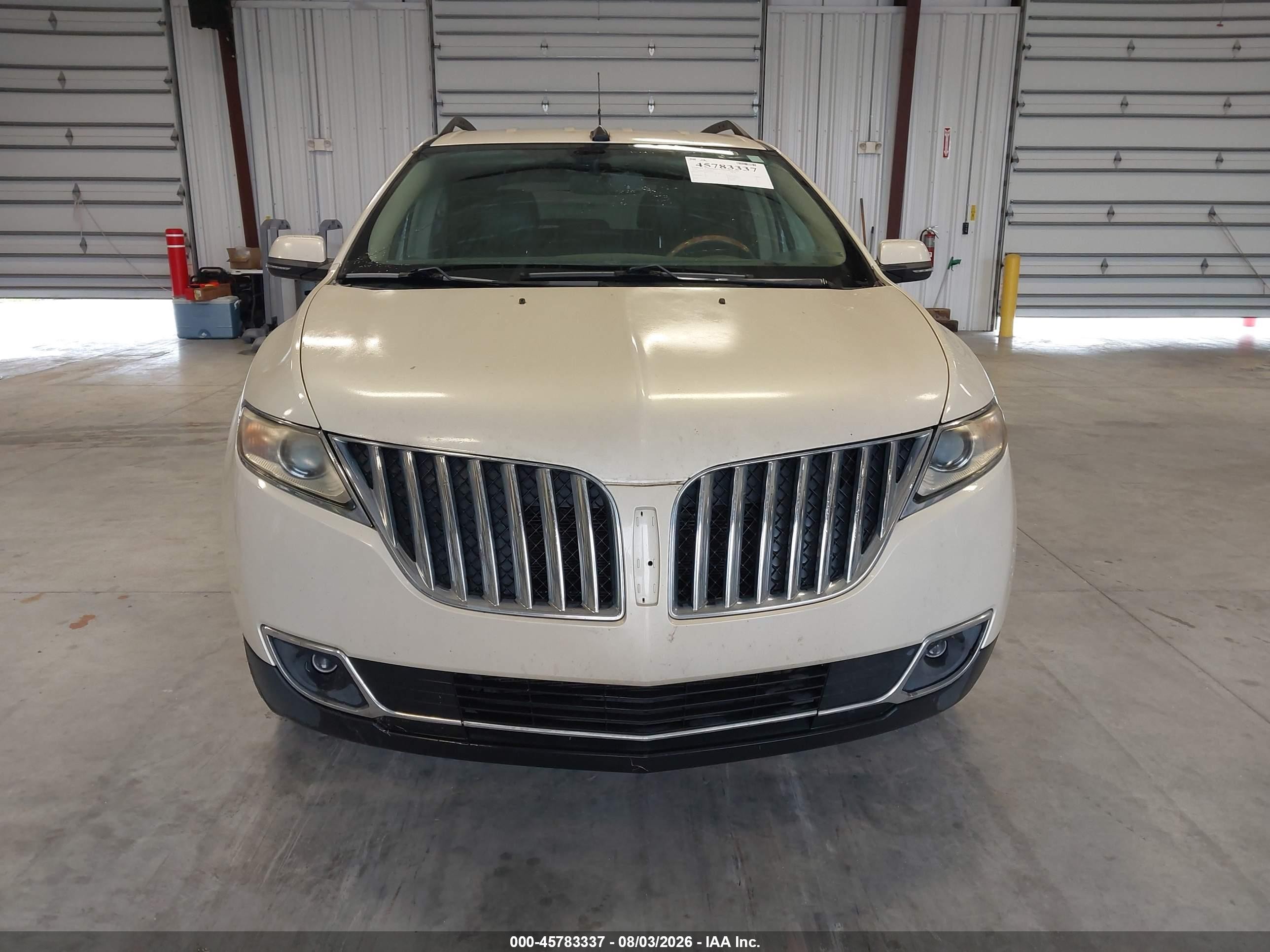 2014 Lincoln Mkx   White vin: 2LMDJ6JK3EBL19951