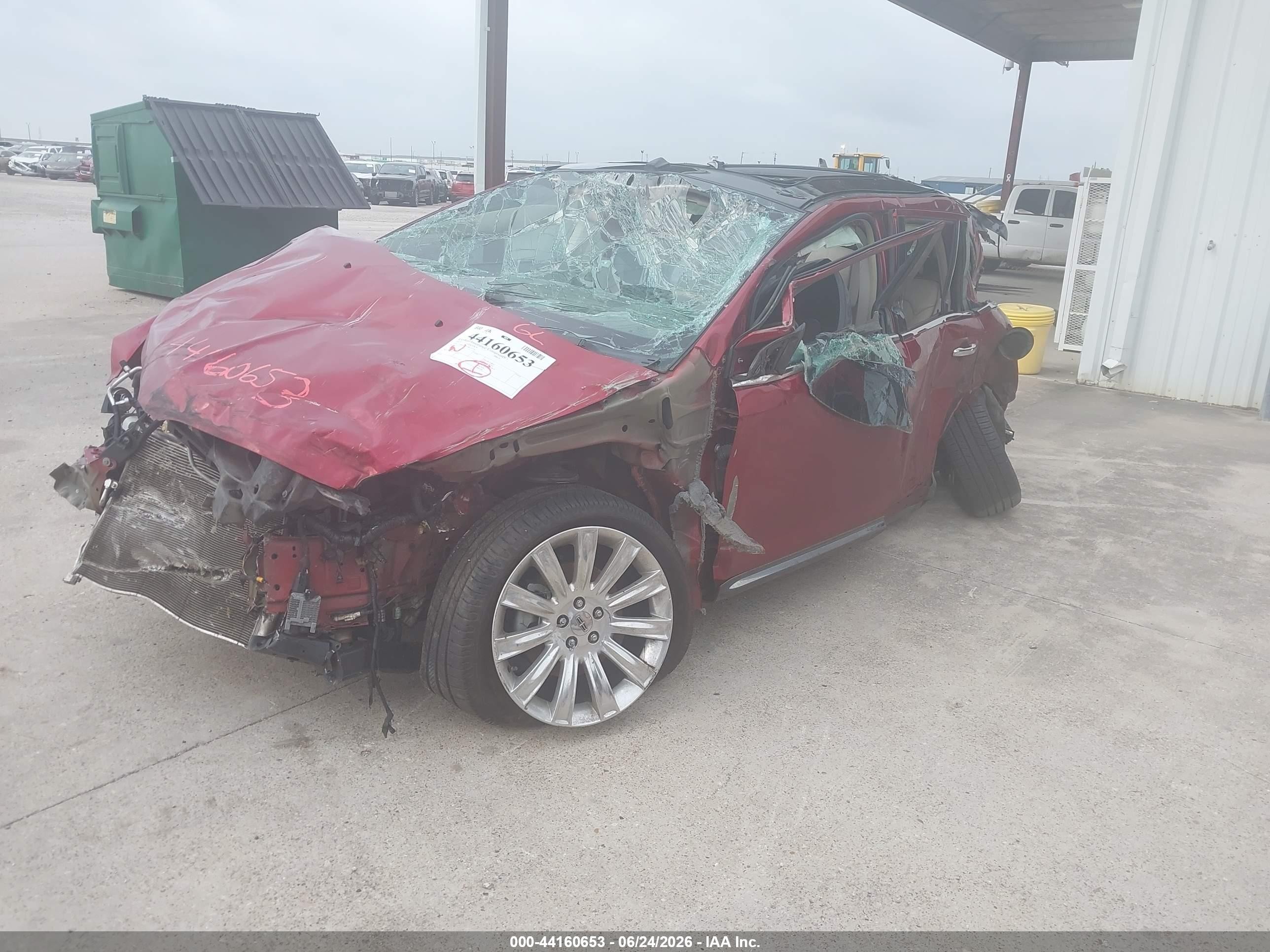 2015 Lincoln Mkx   Maroon vin: 2LMDJ6JK3FBL27274