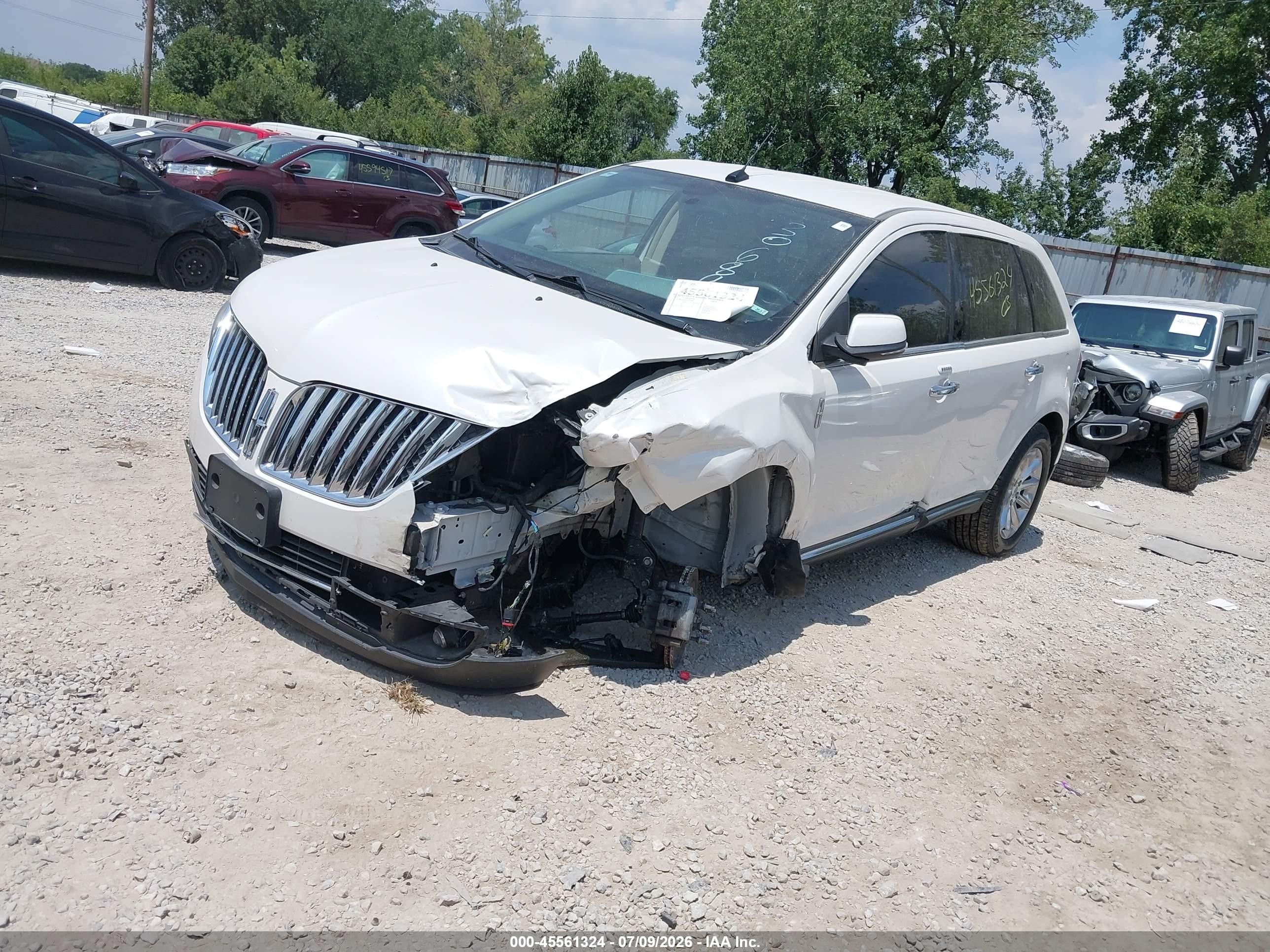 2015 Lincoln Mkx   Белый vin: 2LMDJ6JK3FBL30689