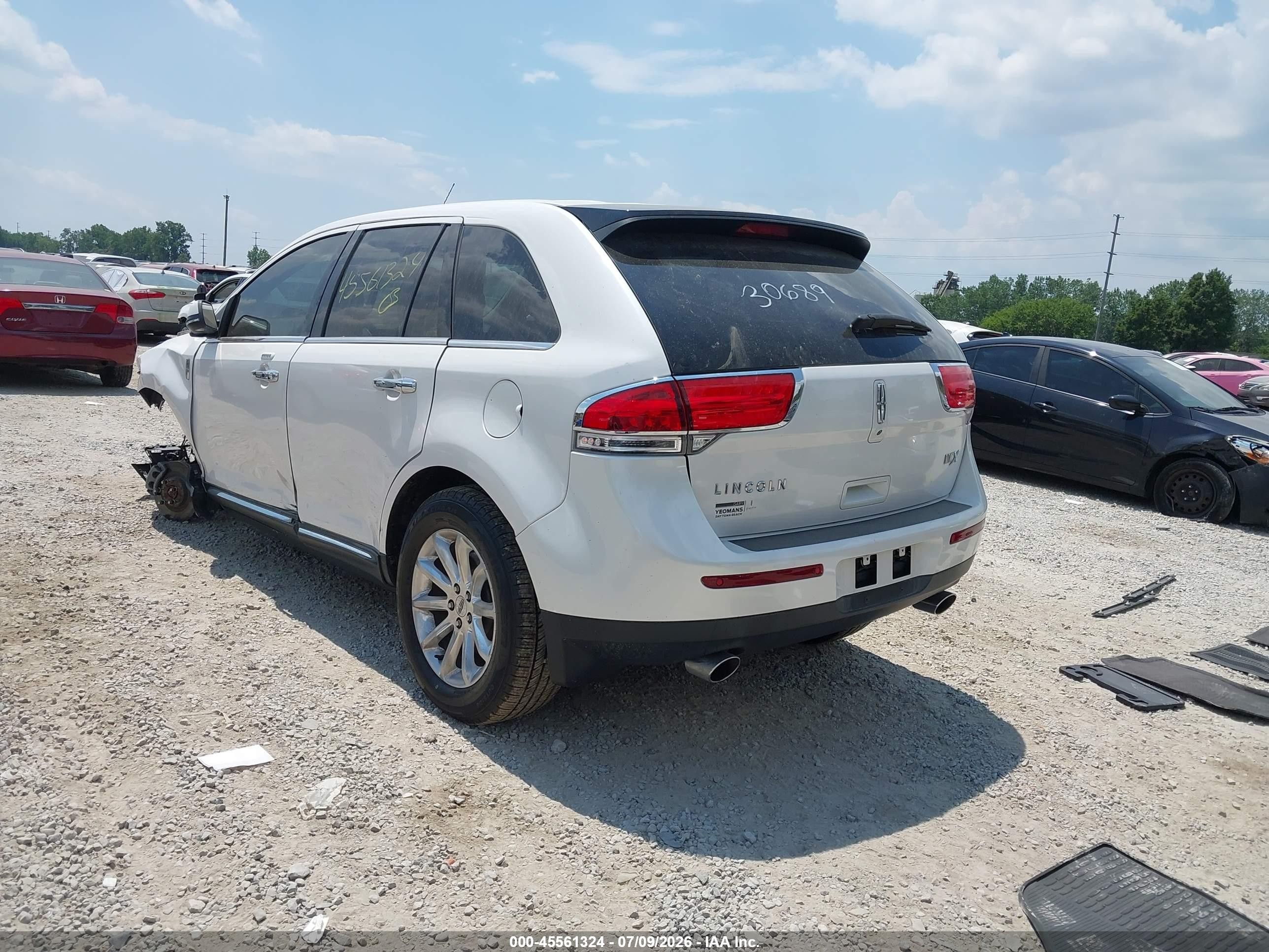 2015 Lincoln Mkx   Белый vin: 2LMDJ6JK3FBL30689