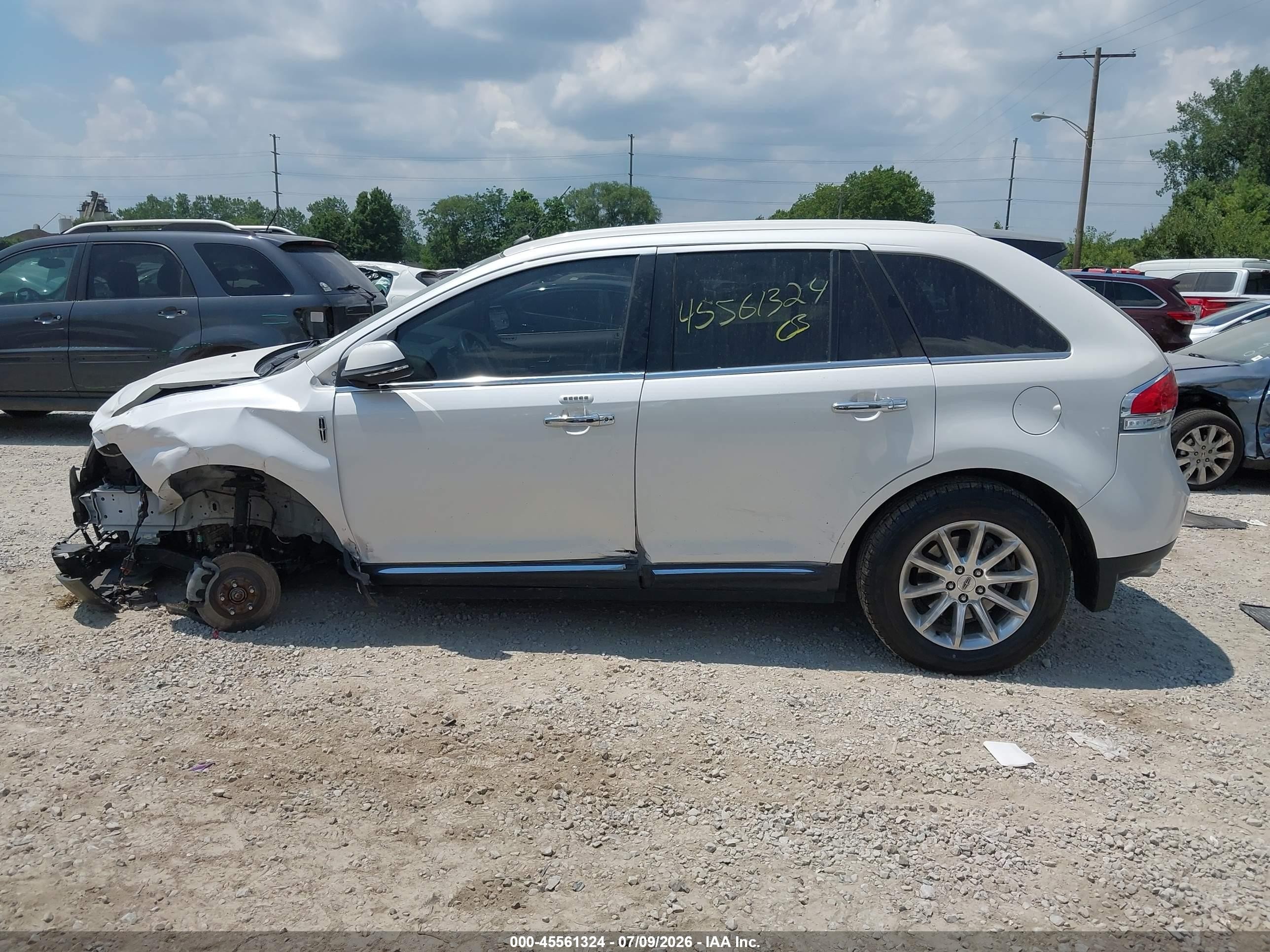2015 Lincoln Mkx   Белый vin: 2LMDJ6JK3FBL30689