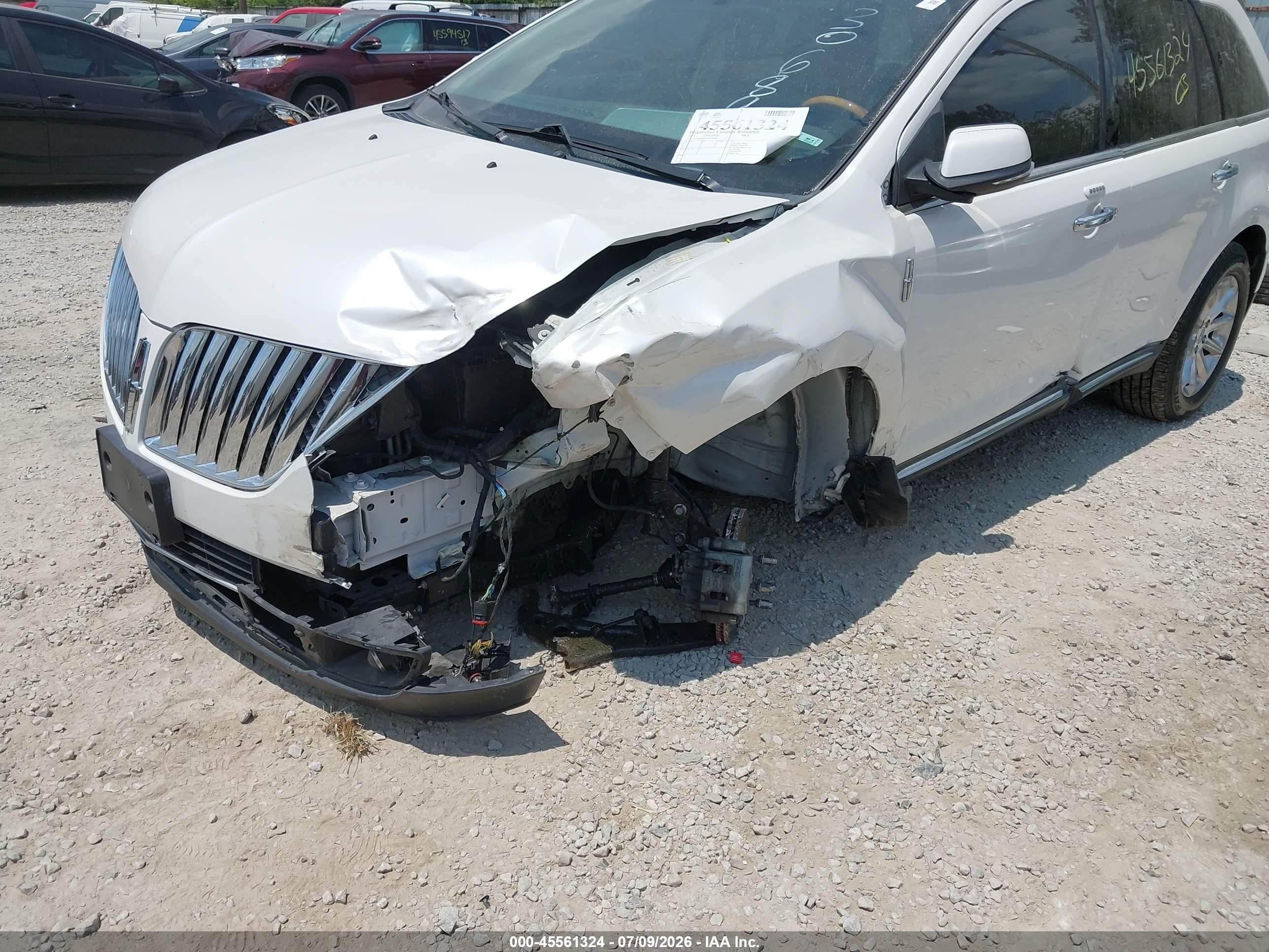 2015 Lincoln Mkx   Белый vin: 2LMDJ6JK3FBL30689