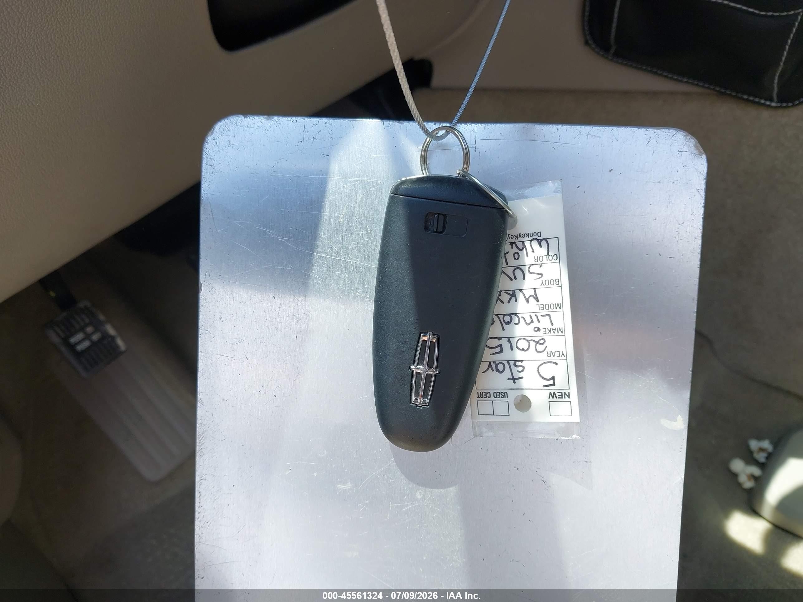 2015 Lincoln Mkx   Белый vin: 2LMDJ6JK3FBL30689