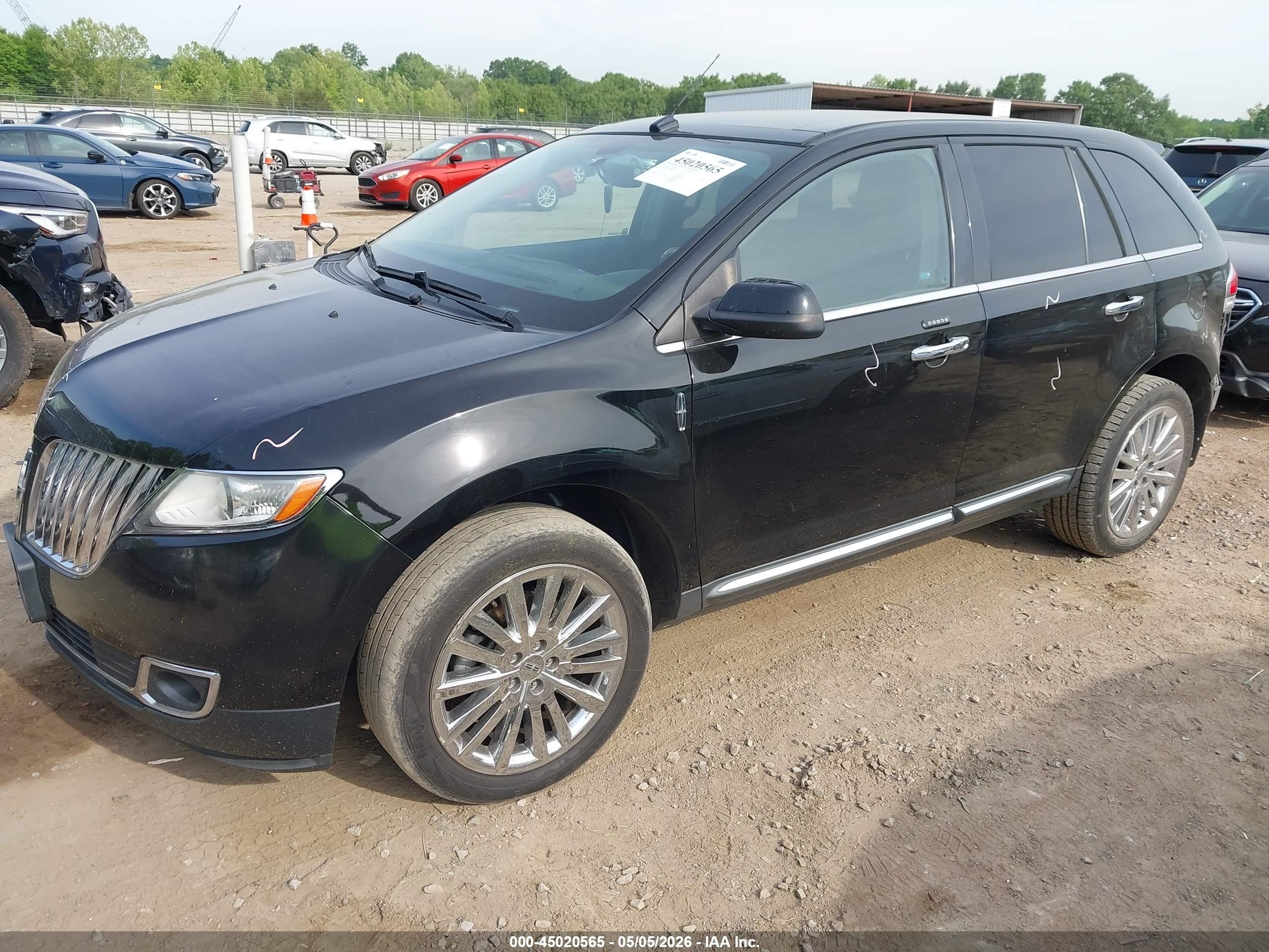 2011 Lincoln Mkx   Черный vin: 2LMDJ6JK4BBJ34156