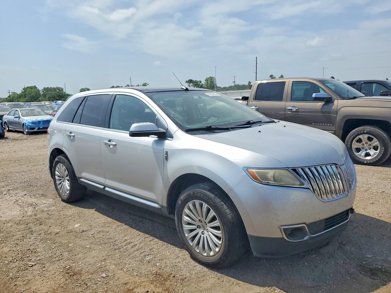2012 Lincoln Mkx Серебряный vin: 2LMDJ6JK4CBL02167