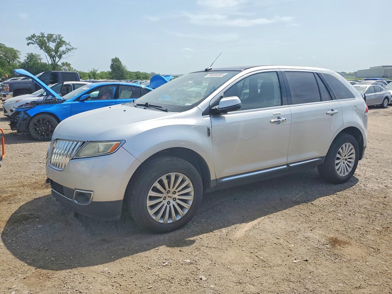 2012 Lincoln Mkx Серебряный vin: 2LMDJ6JK4CBL02167
