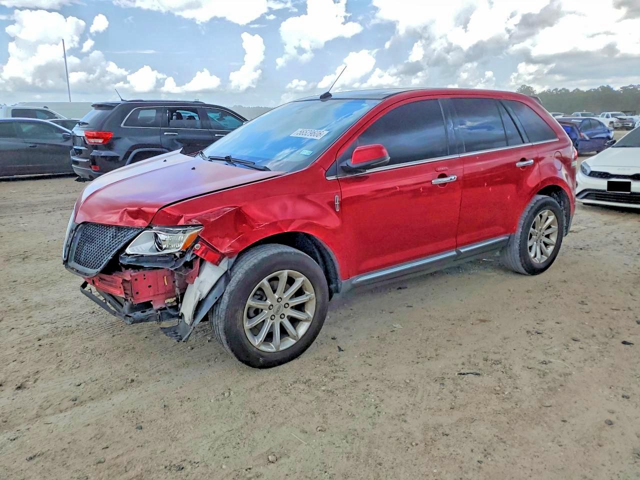 2012 Lincoln Mkx Red vin: 2LMDJ6JK4CBL09359