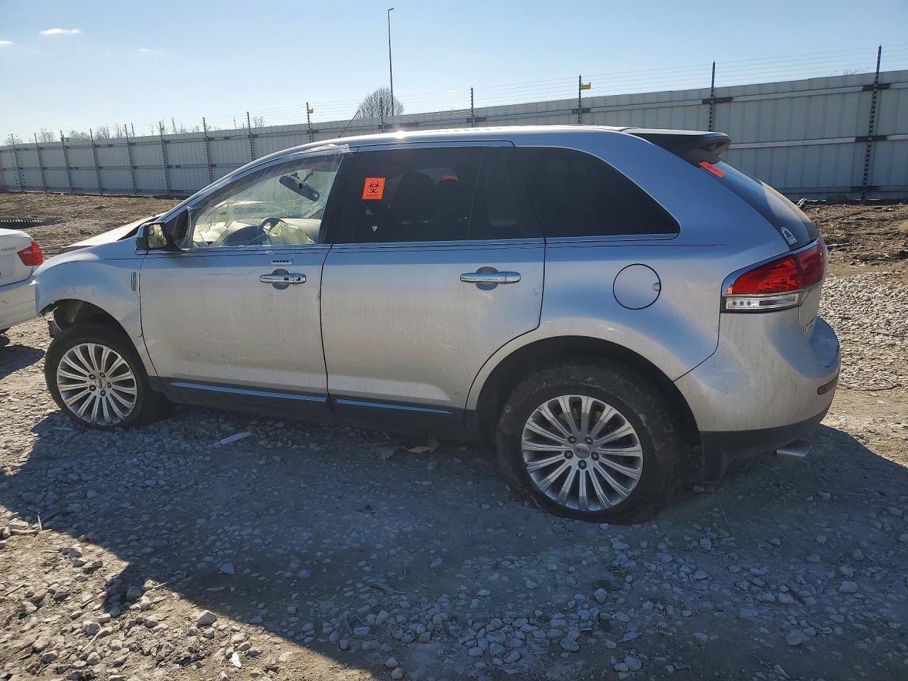 2013 Lincoln Mkx Silver vin: 2LMDJ6JK4DBL33596