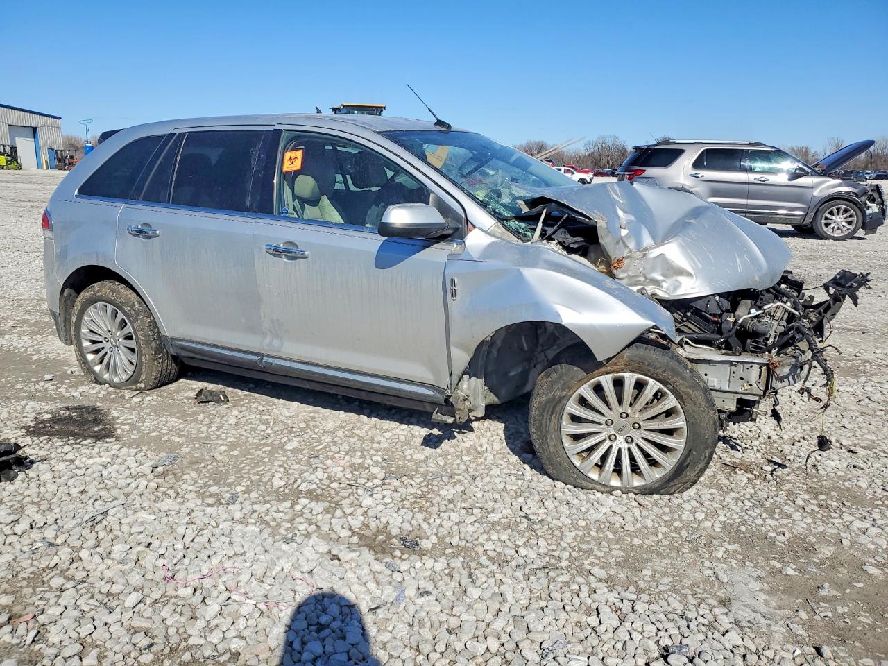 2013 Lincoln Mkx Silver vin: 2LMDJ6JK4DBL33596