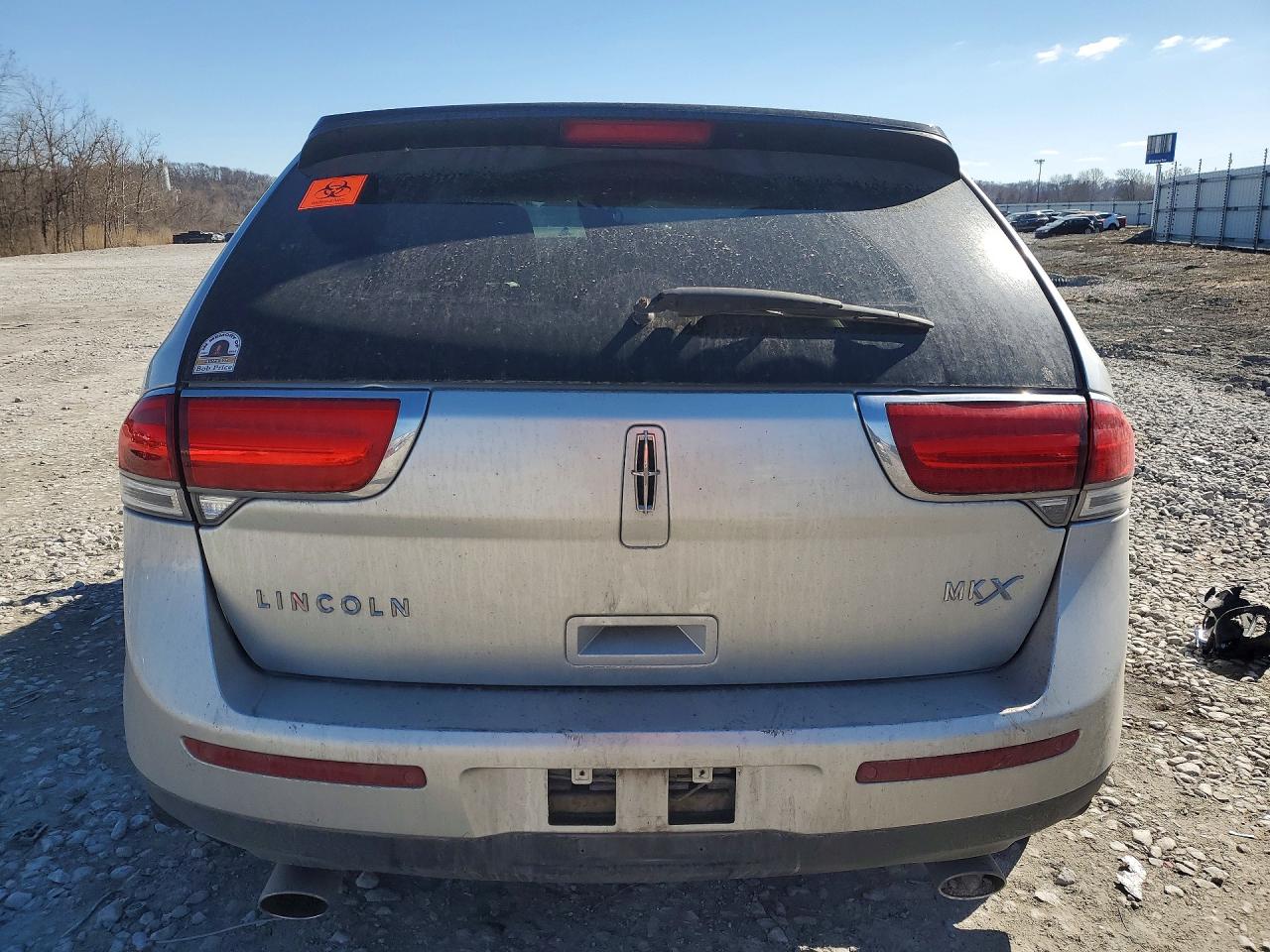 2013 Lincoln Mkx Silver vin: 2LMDJ6JK4DBL33596