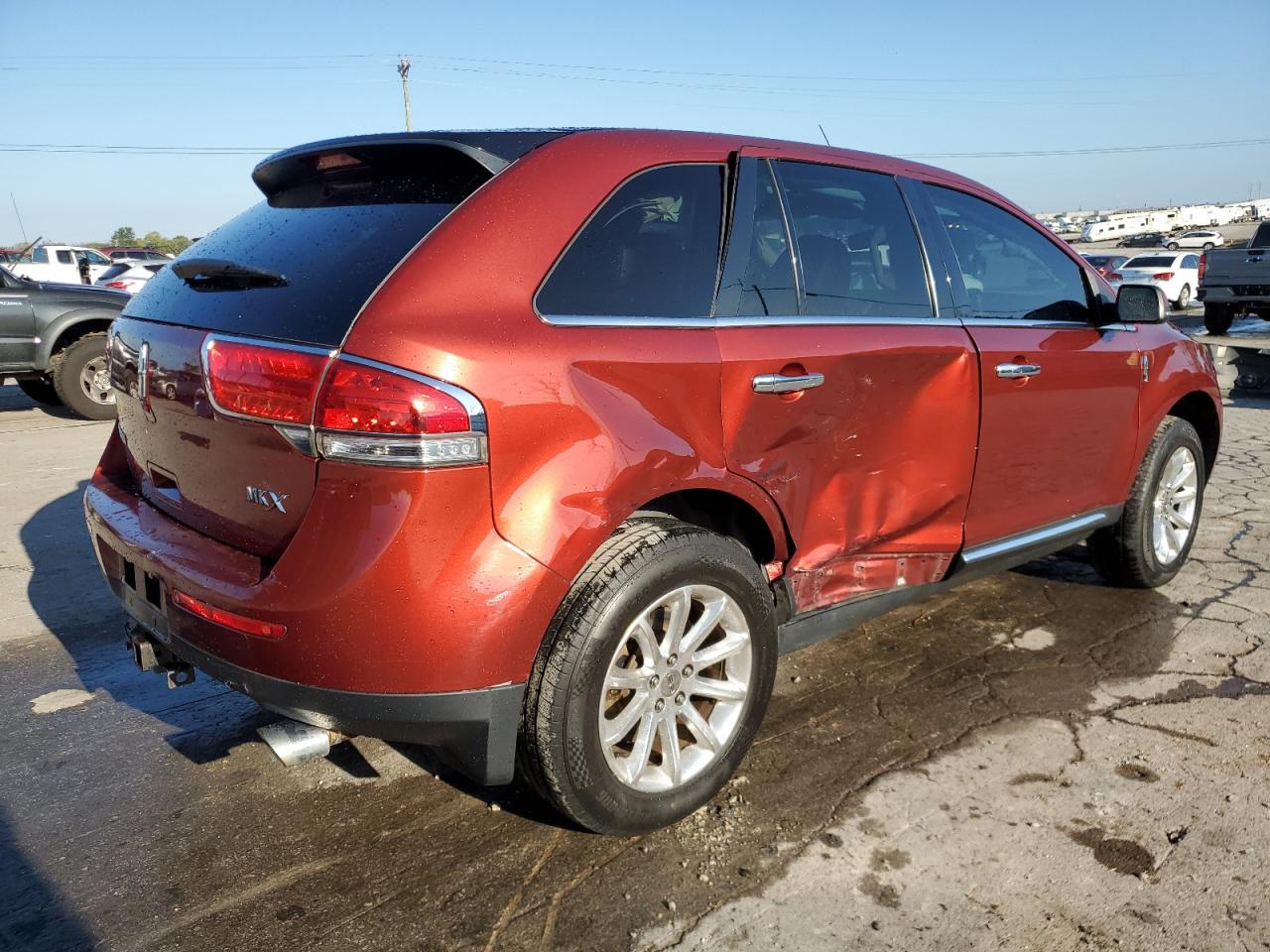 2014 Lincoln Mkx Burgundy vin: 2LMDJ6JK4EBL02334