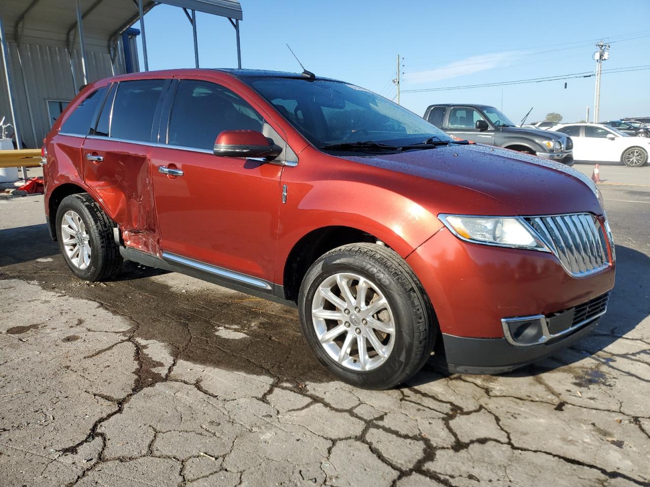 2014 Lincoln Mkx Burgundy vin: 2LMDJ6JK4EBL02334