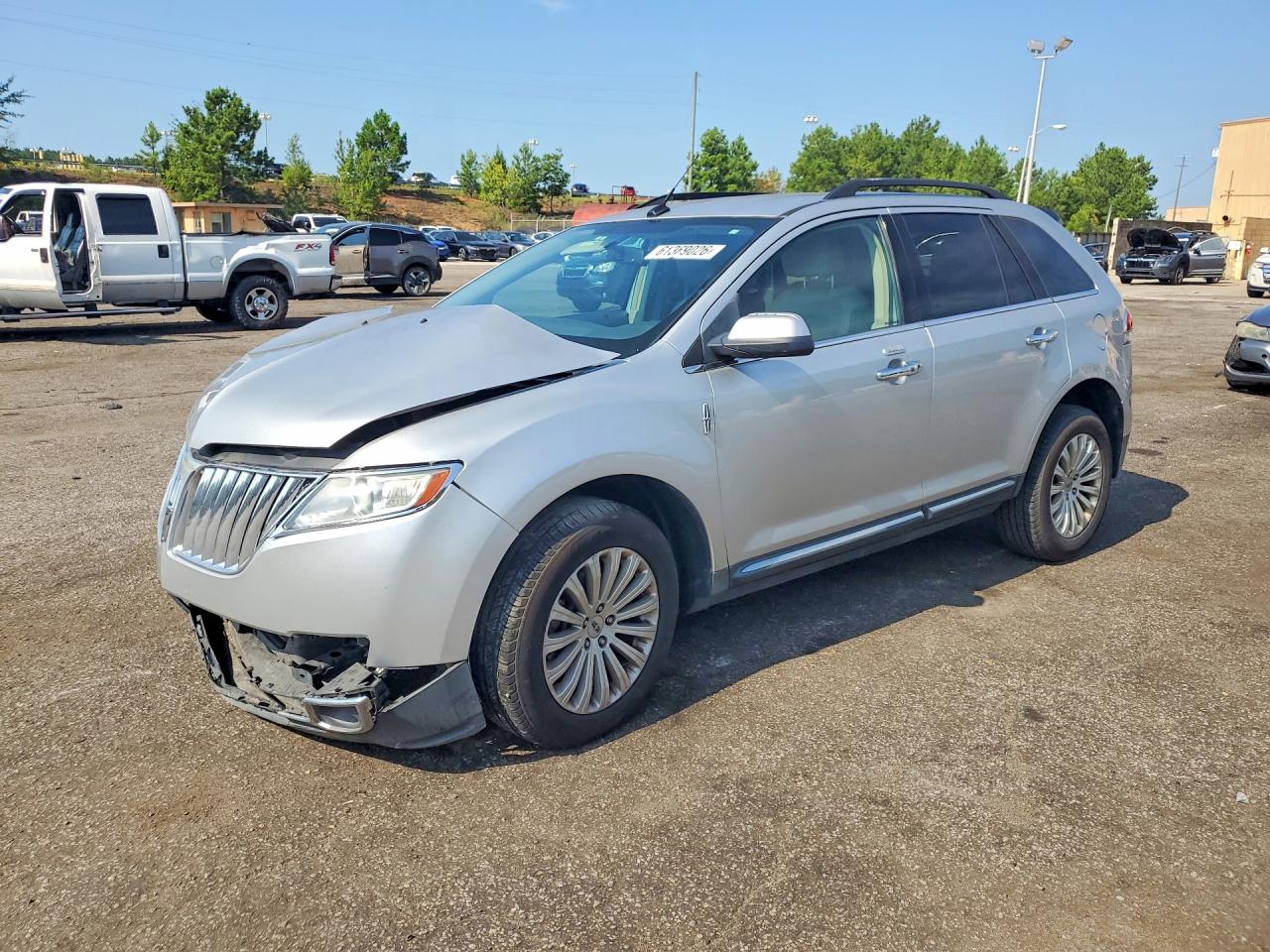2014 Lincoln Mkx Silver vin: 2LMDJ6JK4EBL20087