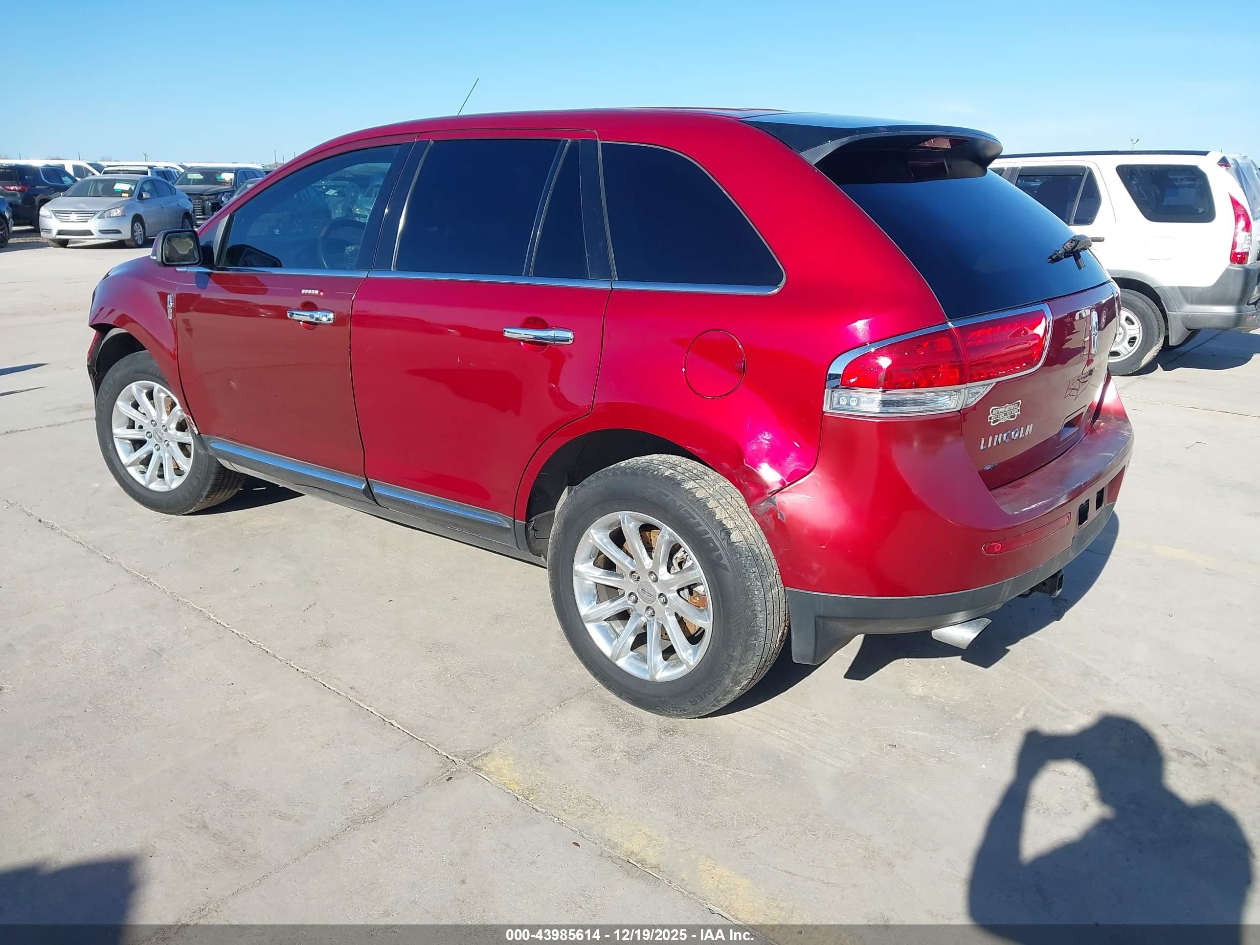 2015 Lincoln Mkx   Red vin: 2LMDJ6JK4FBL23444