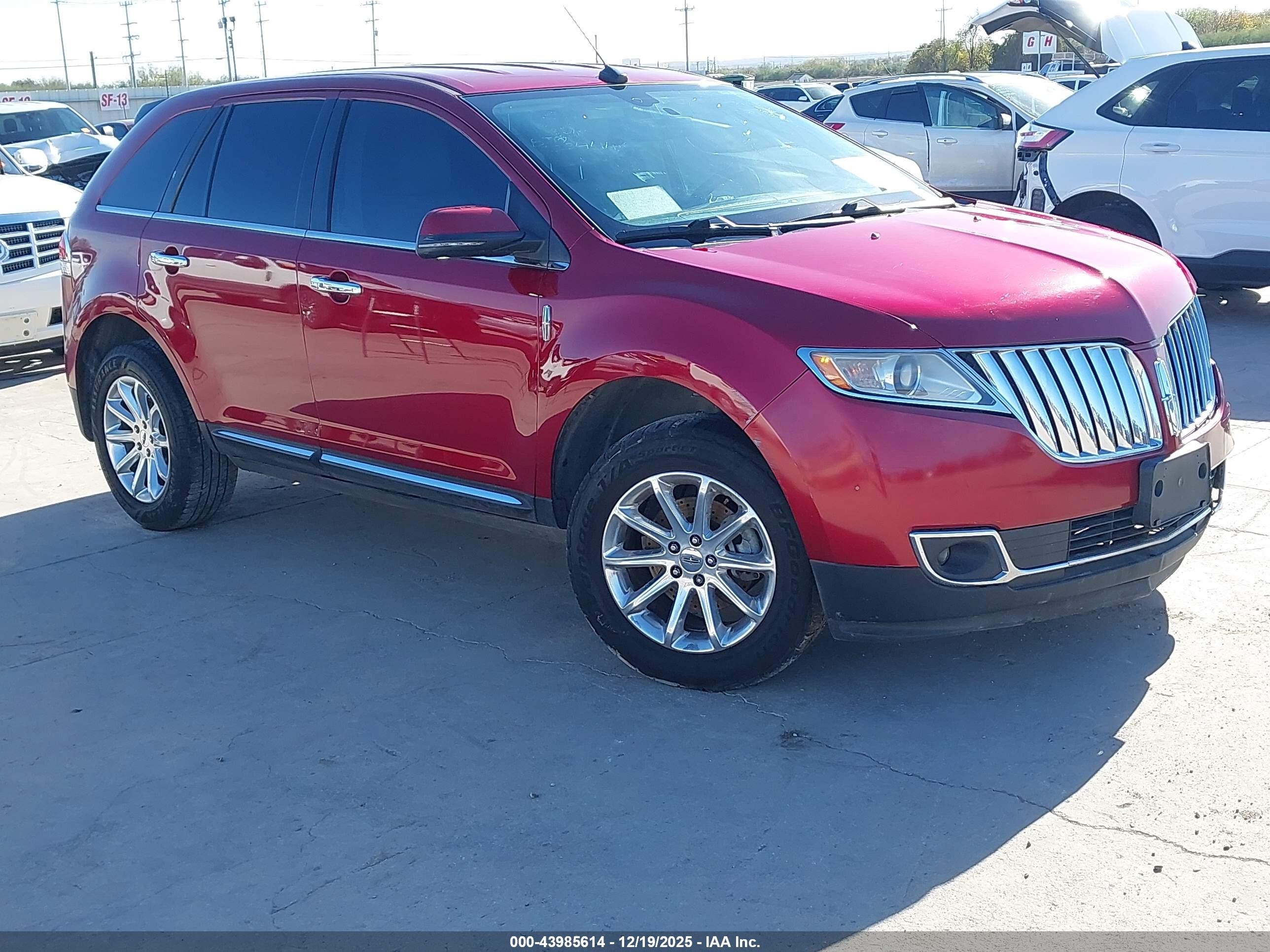 2015 Lincoln Mkx   Red vin: 2LMDJ6JK4FBL23444