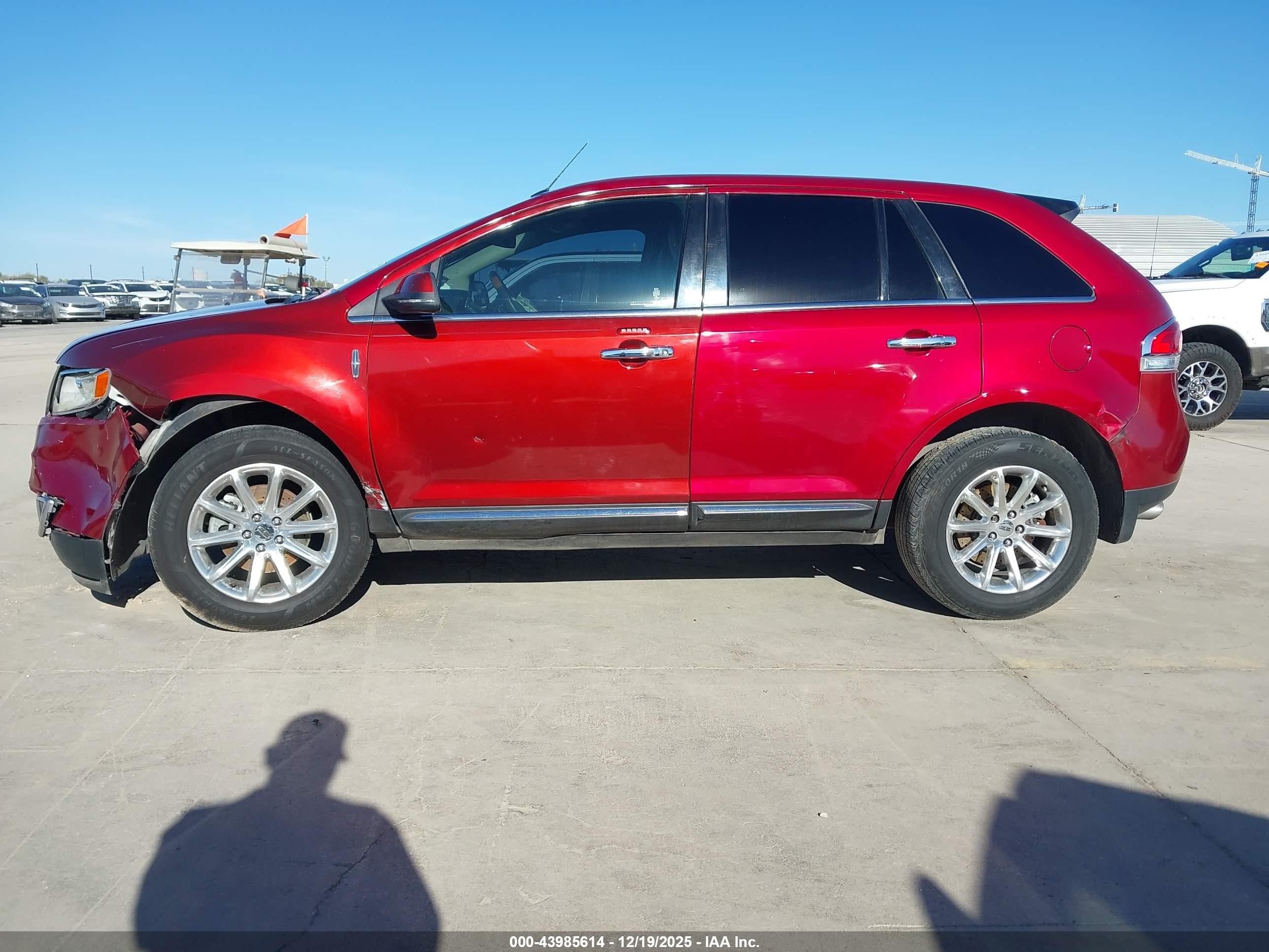 2015 Lincoln Mkx   Red vin: 2LMDJ6JK4FBL23444