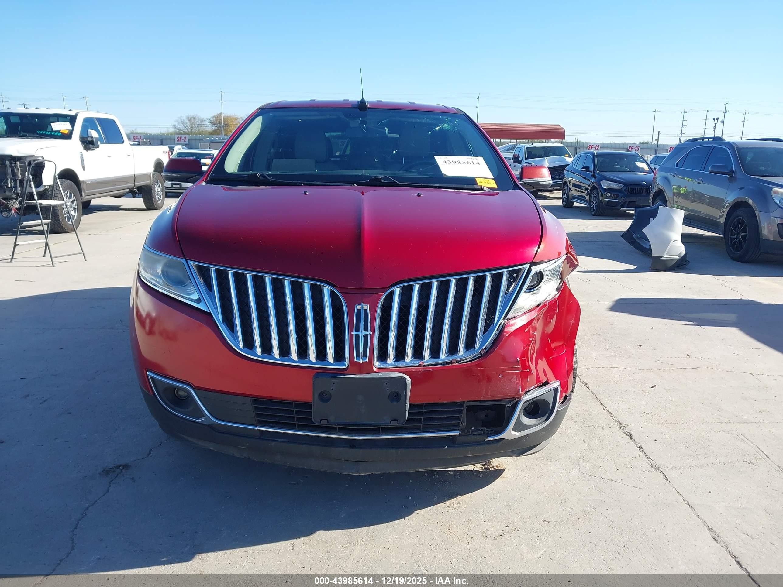2015 Lincoln Mkx   Red vin: 2LMDJ6JK4FBL23444